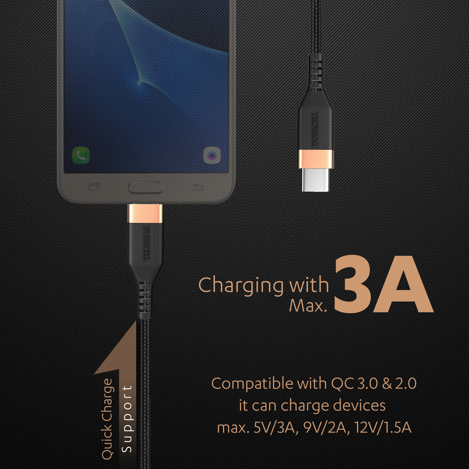 Image of DURACELL Micro USB Cable 1.2 m DU048