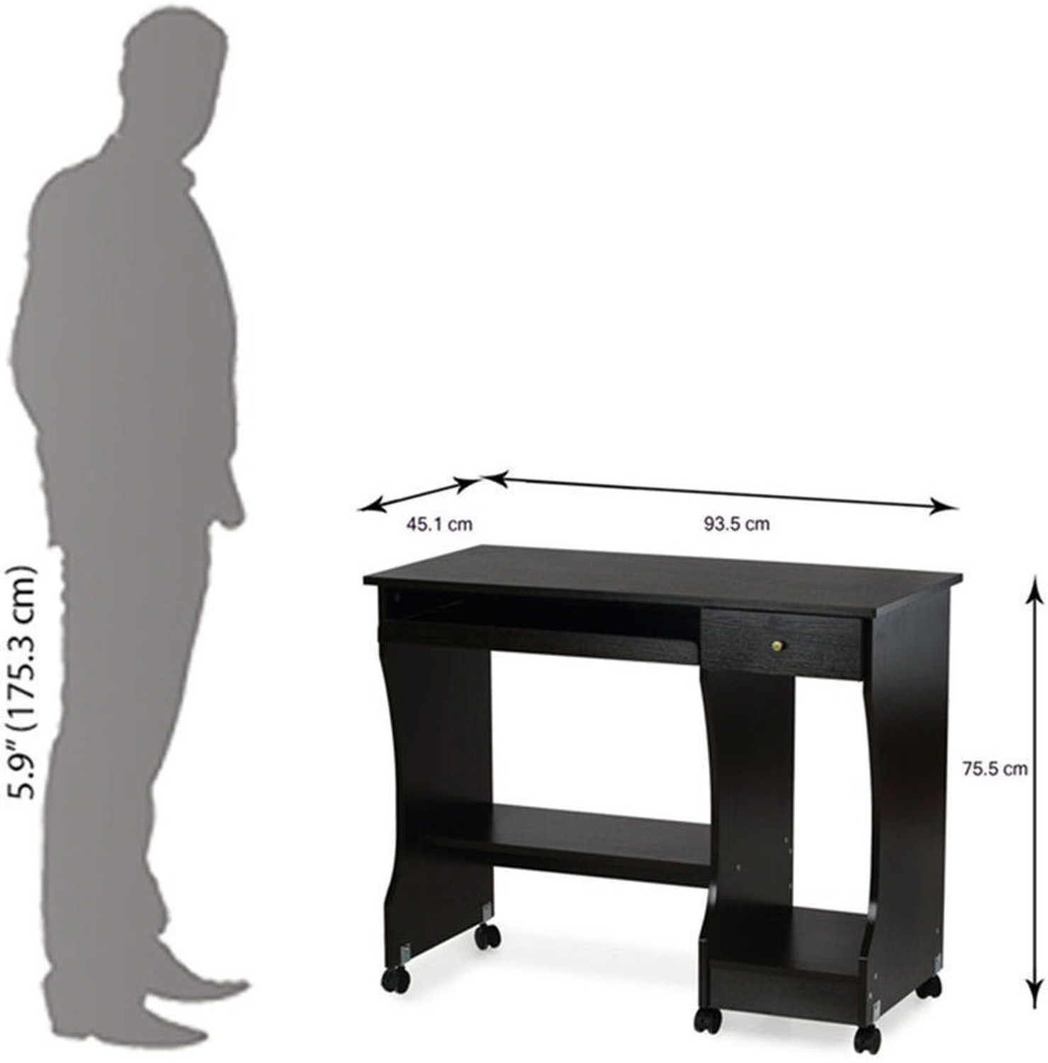 Image of Nilkamal Zenith Engineered Wood Computer Desk