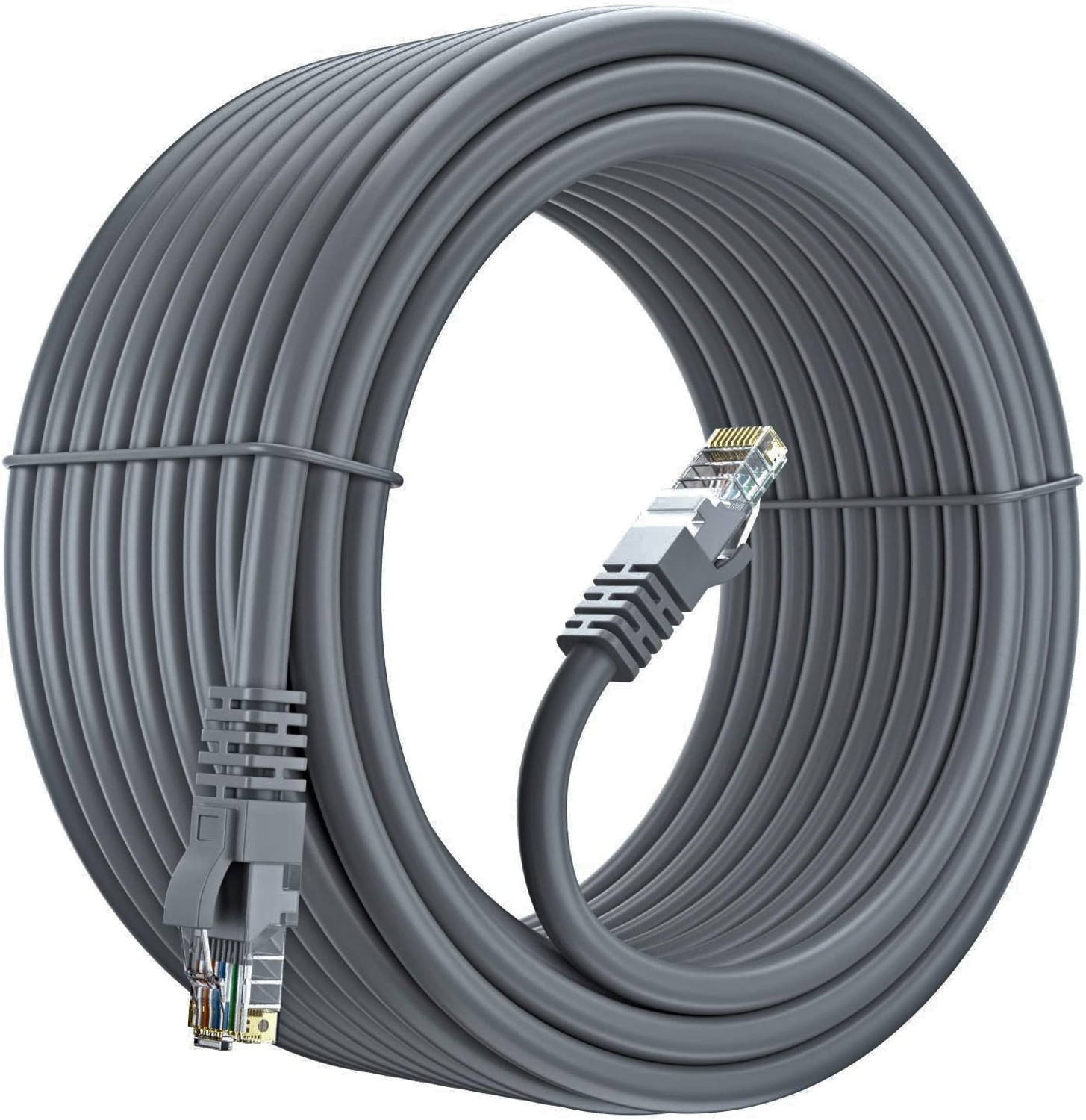 Image of Fedus LAN Cable 25 m Cat6 Heavy Duty Outdoor Cable 25M 82 Feet Weatherproof /UV Resistant 1000mbps Ethernet Cable Suitable for Direct Burial Installations cat6 Ethernet Patch Cable LAN Cable Internet Network Cord