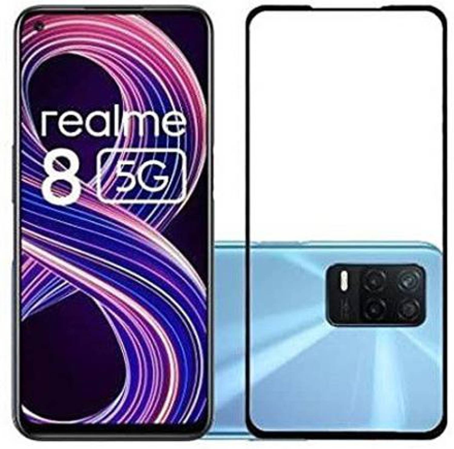 Bodoma Edge To Edge Tempered Glass for Realme 8 5G, Realme 8, Realme 8 pro, Realme narzo 30 pro 5G, Realme Narzo 20 Pro, Realme 7i, Realme 6i, Realme 7, Realme 6