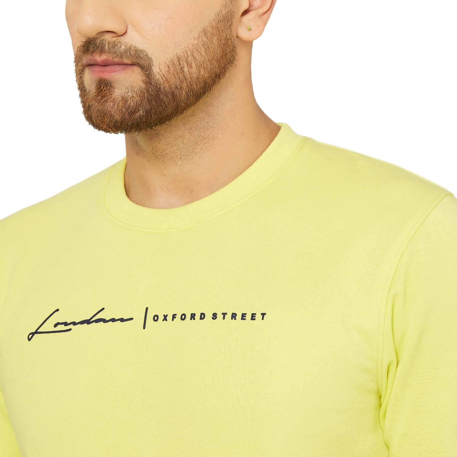 Image of BEN MARTIN Full Sleeve Color Block Men Sweatshirt