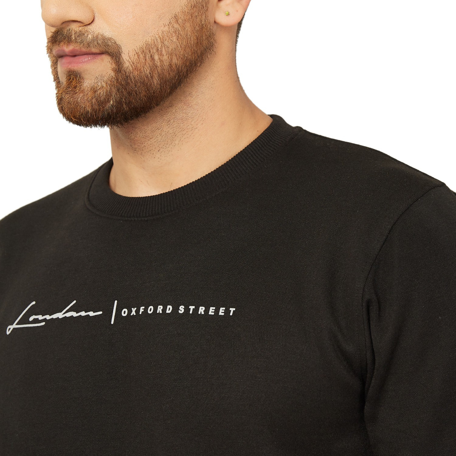 Image of BEN MARTIN Full Sleeve Color Block Men Sweatshirt