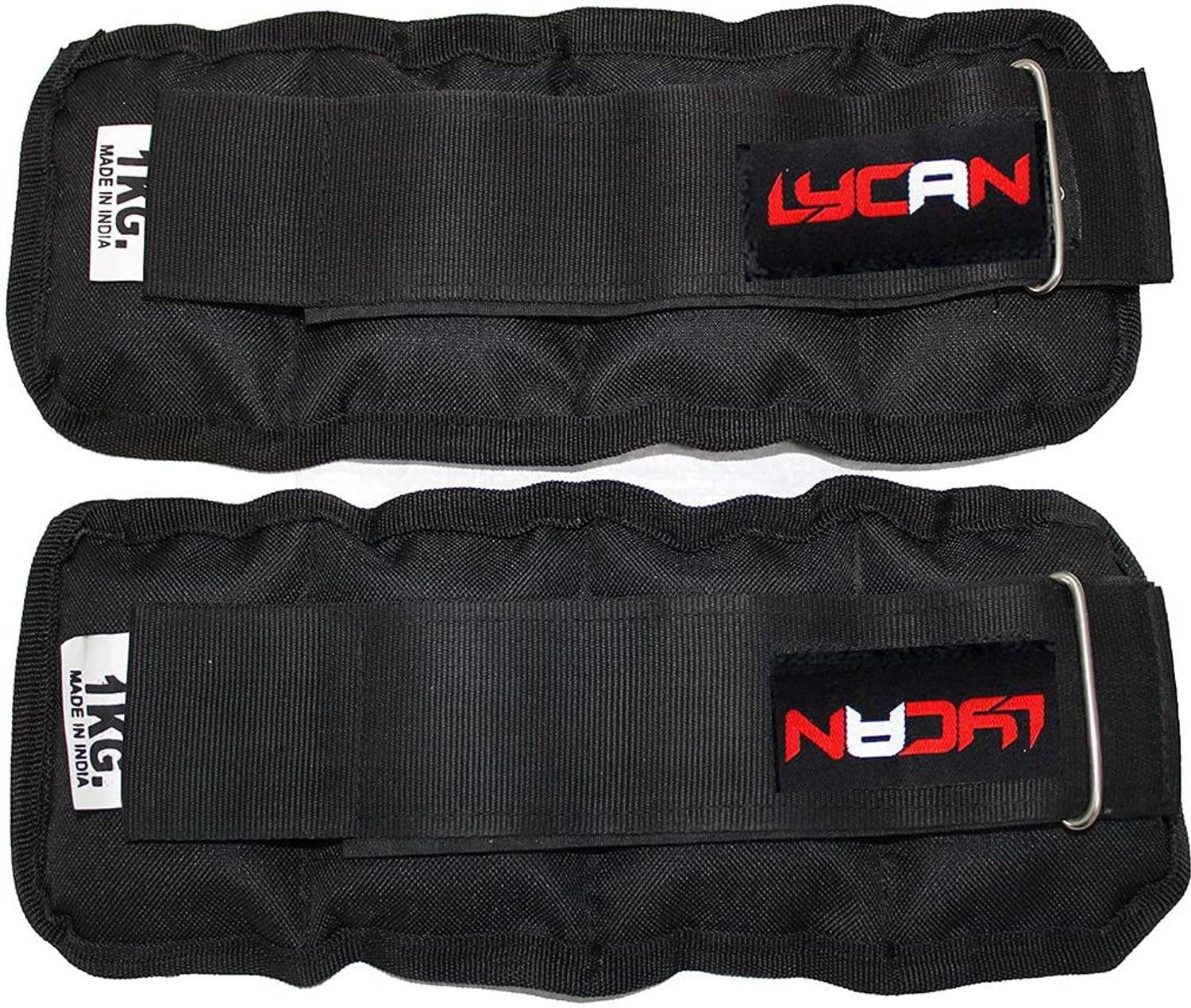 LYCAN FITNESS ANKLE WEIGHT 1KG PAIR Black - Image 1