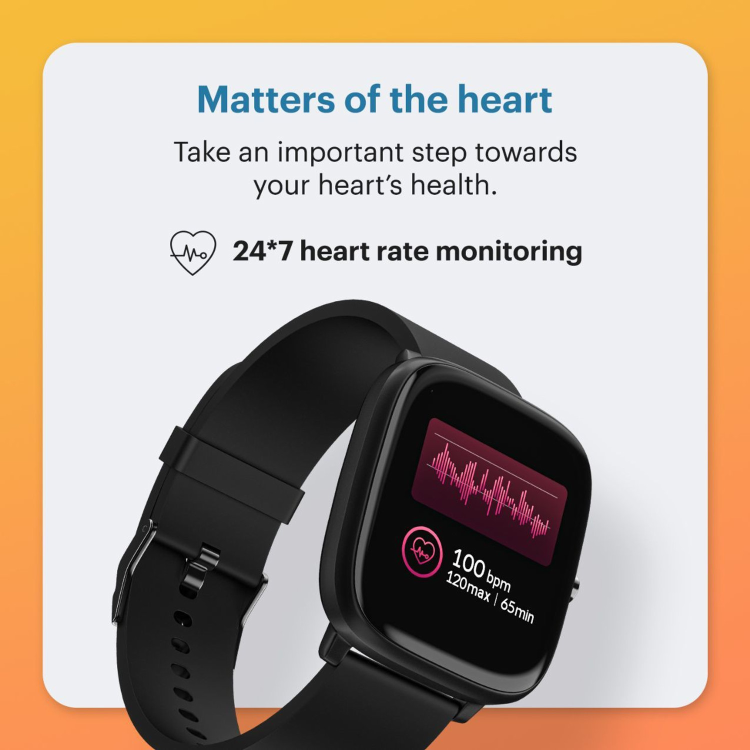 Image of Noise Qube with 1.4 inch Full Touch display, Multi-Sports modes, 7-day Battery,Spo2 Smartwatch