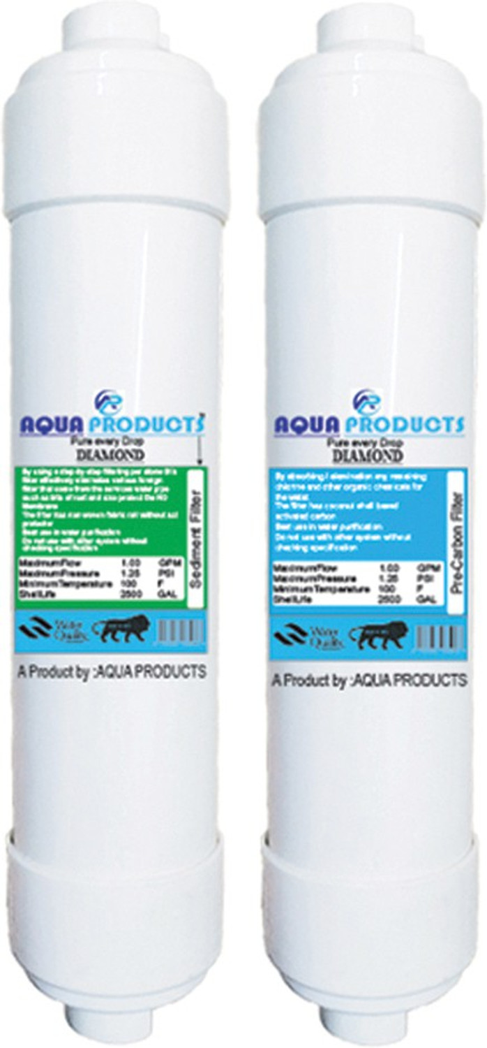 Image of AQUA PRODUCT Complete RO service kit (Sediment Filter,Carbon Filter,High TDS membrane,FR,Elbow connectors) with additional TDS meter suitable for all kind of Domestic RO water purifier Solid Filter Cartridge ( RO Service kit of membrane & filter for all types of ro models)(1 Year Full service kit)( Service Kit With 02 Inline)(replacement ro kit)( ro water filter kit) Solid Filter Cartridge