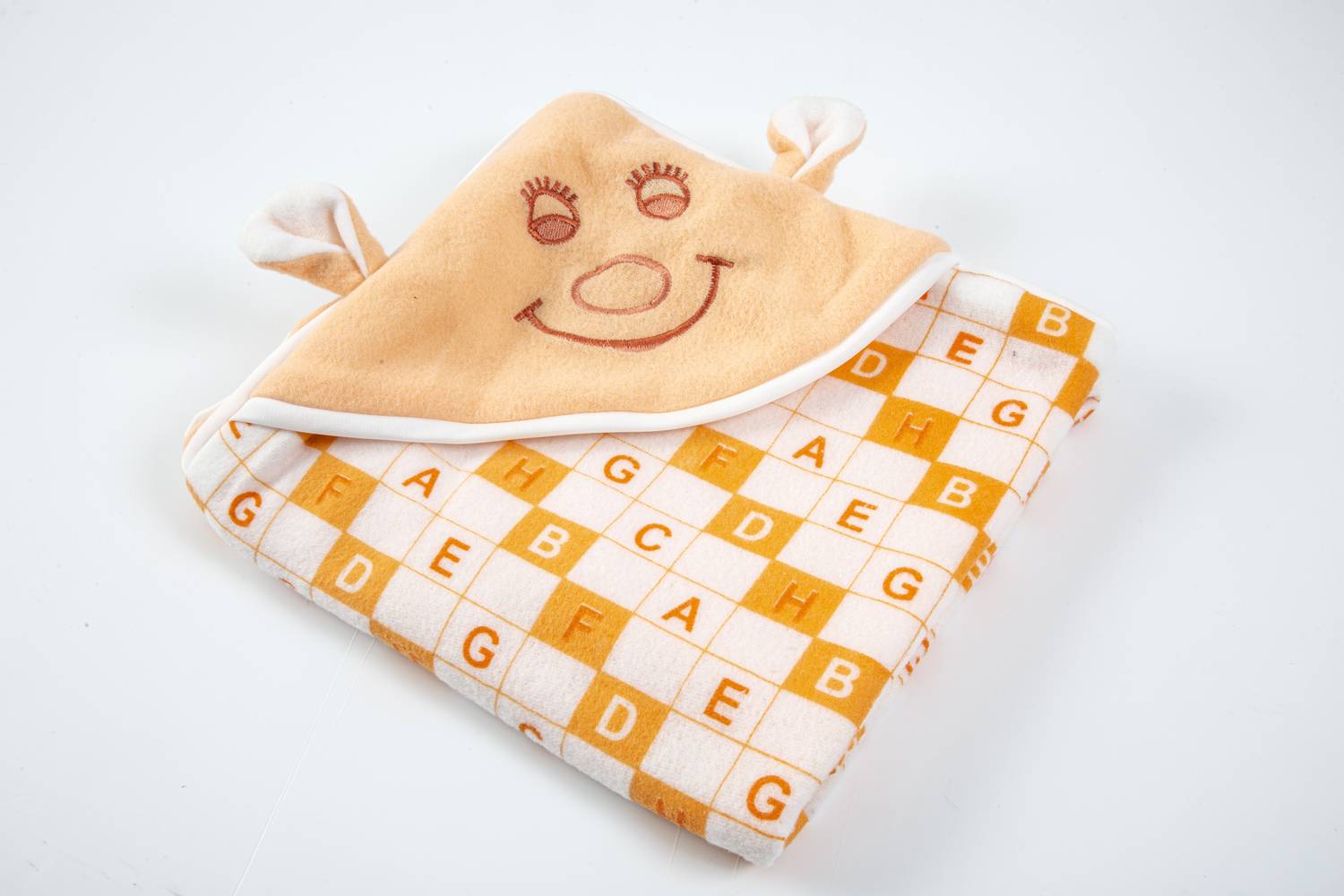 BABY ZONE Printed Single Hooded Baby Blanket for AC Room