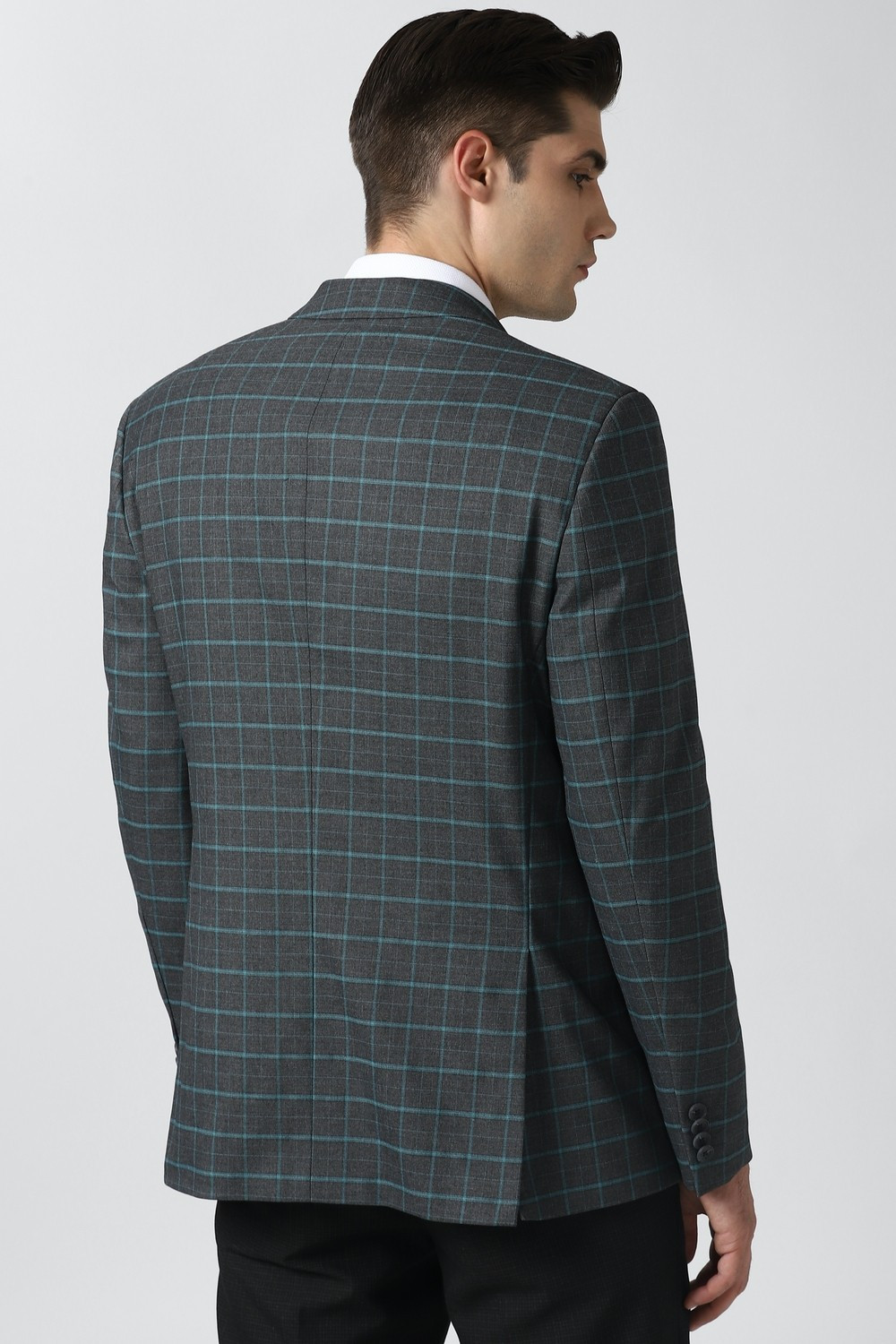 Image of PETER ENGLAND Checkered Single Breasted Formal Men Blazer