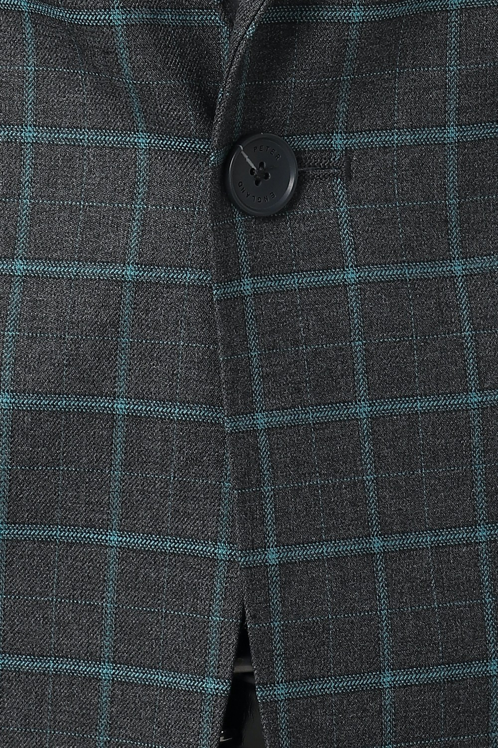 Image of PETER ENGLAND Checkered Single Breasted Formal Men Blazer