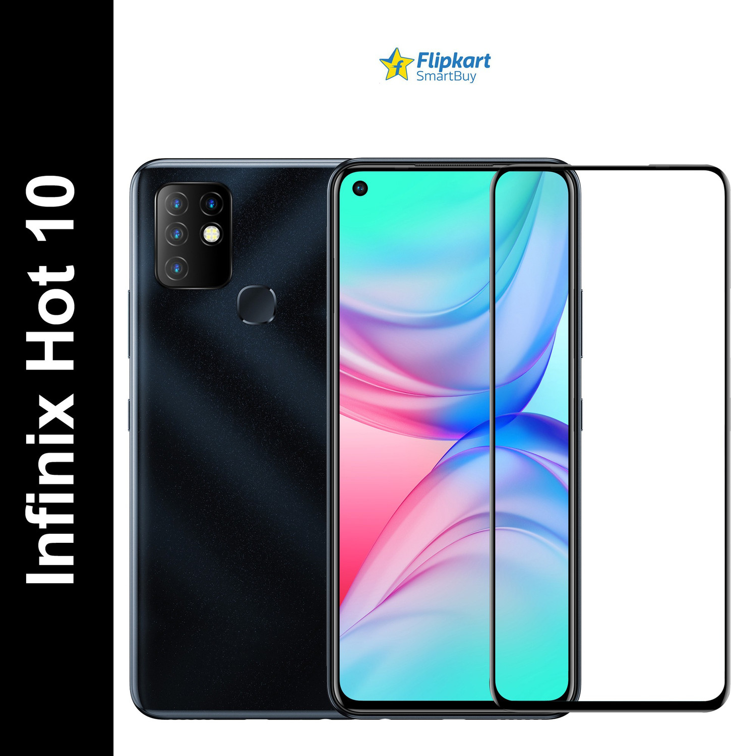 Image of Flipkart SmartBuy Edge To Edge Tempered Glass for Infinix Hot 10, Motorola Moto G40, Motorola Moto G60 Fusion