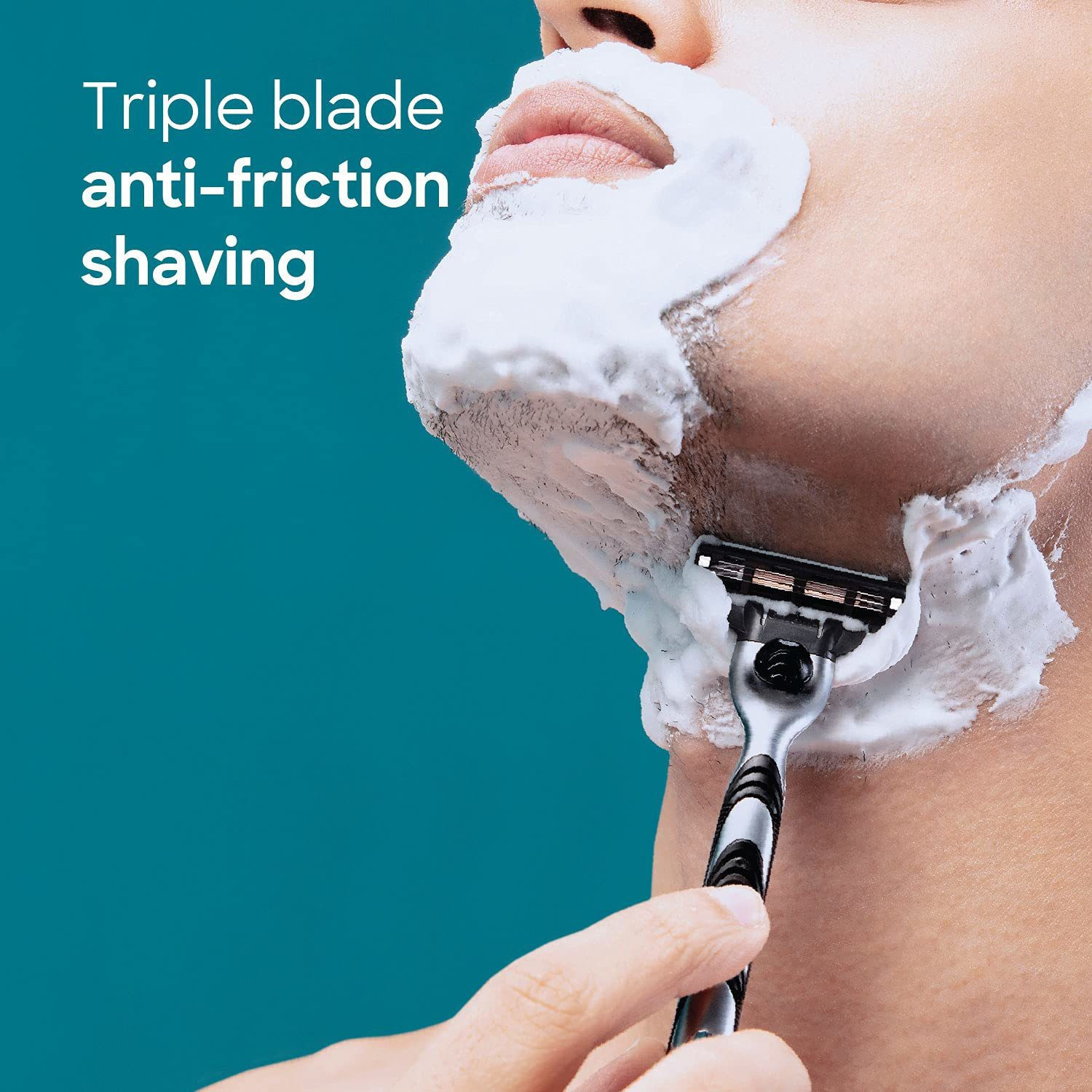 Image of Gillette Mach 3 Manual Shaving Razor Blades - 4 Cartridges