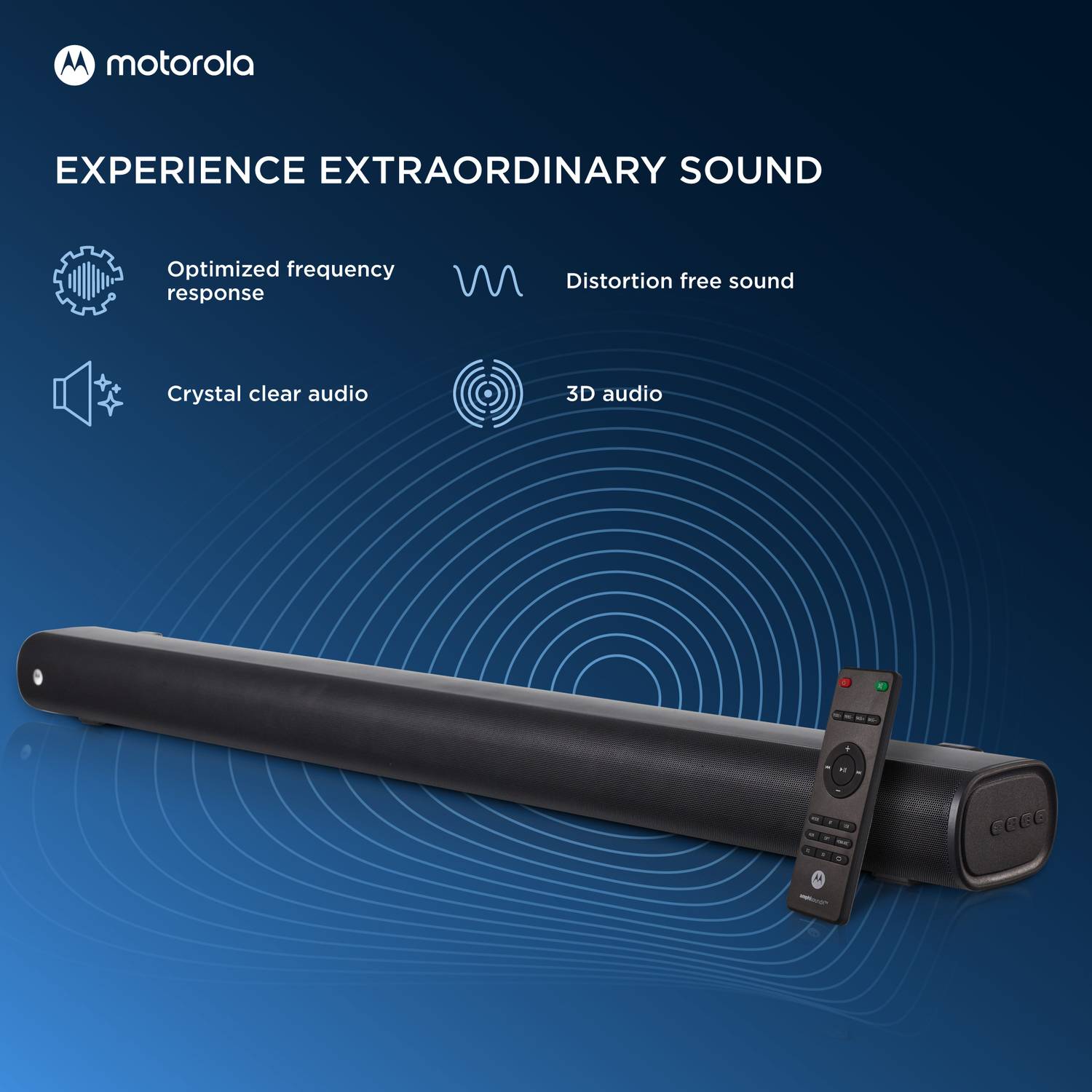 Motorola AmphisoundX 100W Bluetooth Soundbar - Image 3