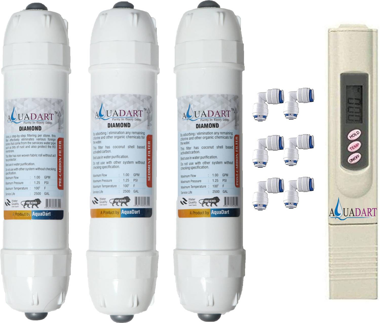 AquaDart Pre and Post Solid Filter Cartridge