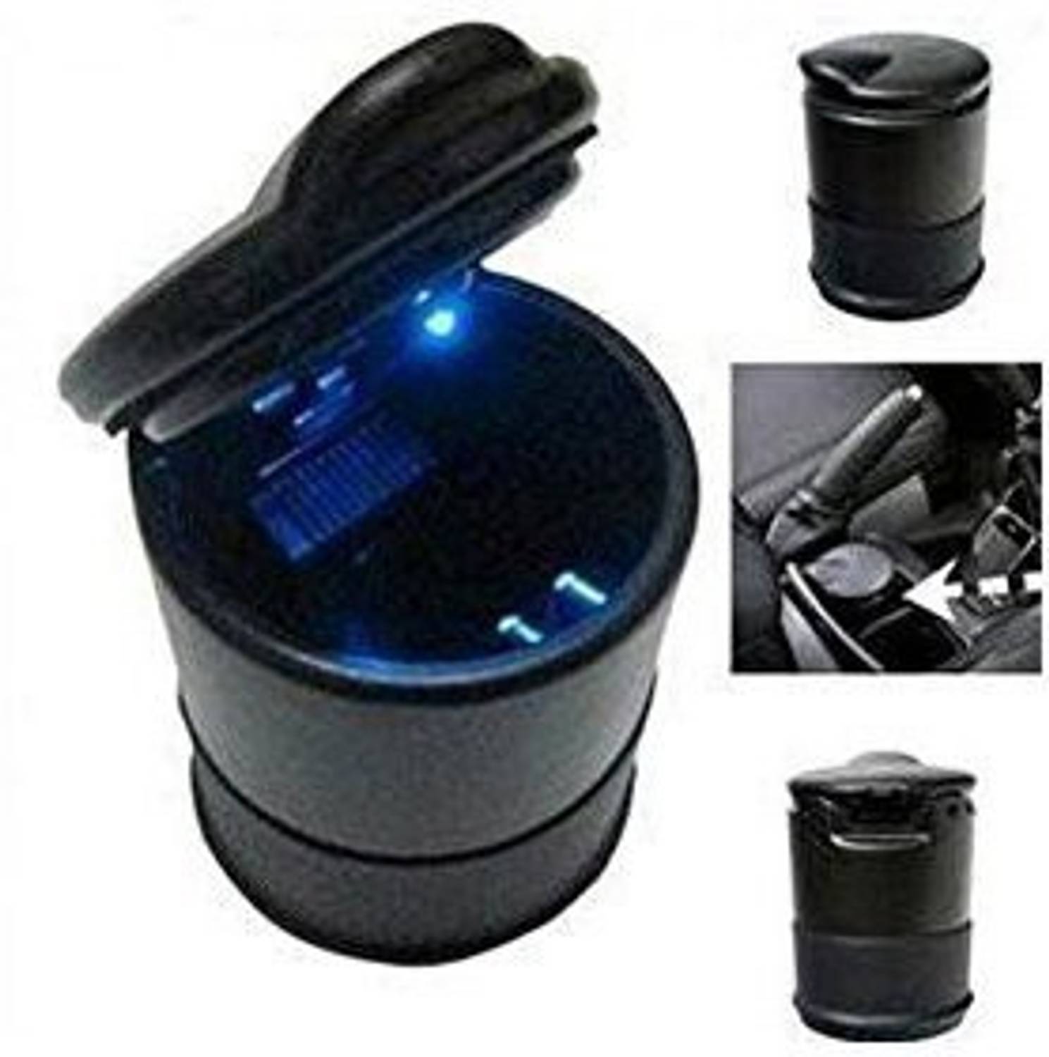 Bubu Black Plastic Ashtray