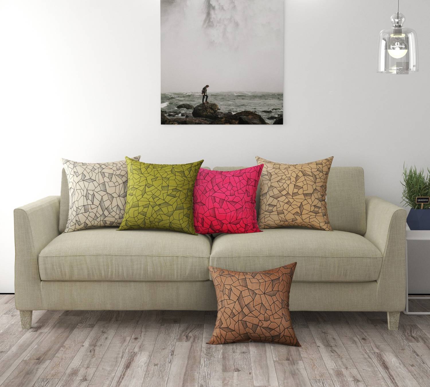 Bigger fish Suede Cushions Cover