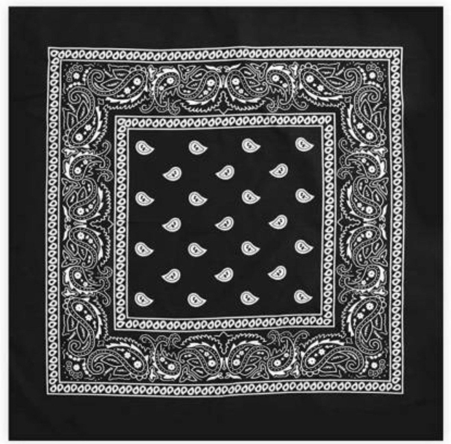 Image of mystify BANDANA HANDKERCHIEF JUMBO BANDANA FOR YOUNGSTERS -HEADE AND FACE WRAP SCARF [ inchBlack inch] Handkerchief
