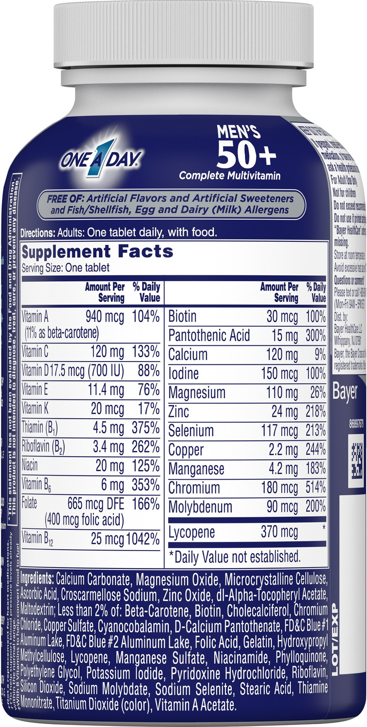Image of One A Day Men's 50+ Healthy Advantage Multivitamin /Multimineral Supplement