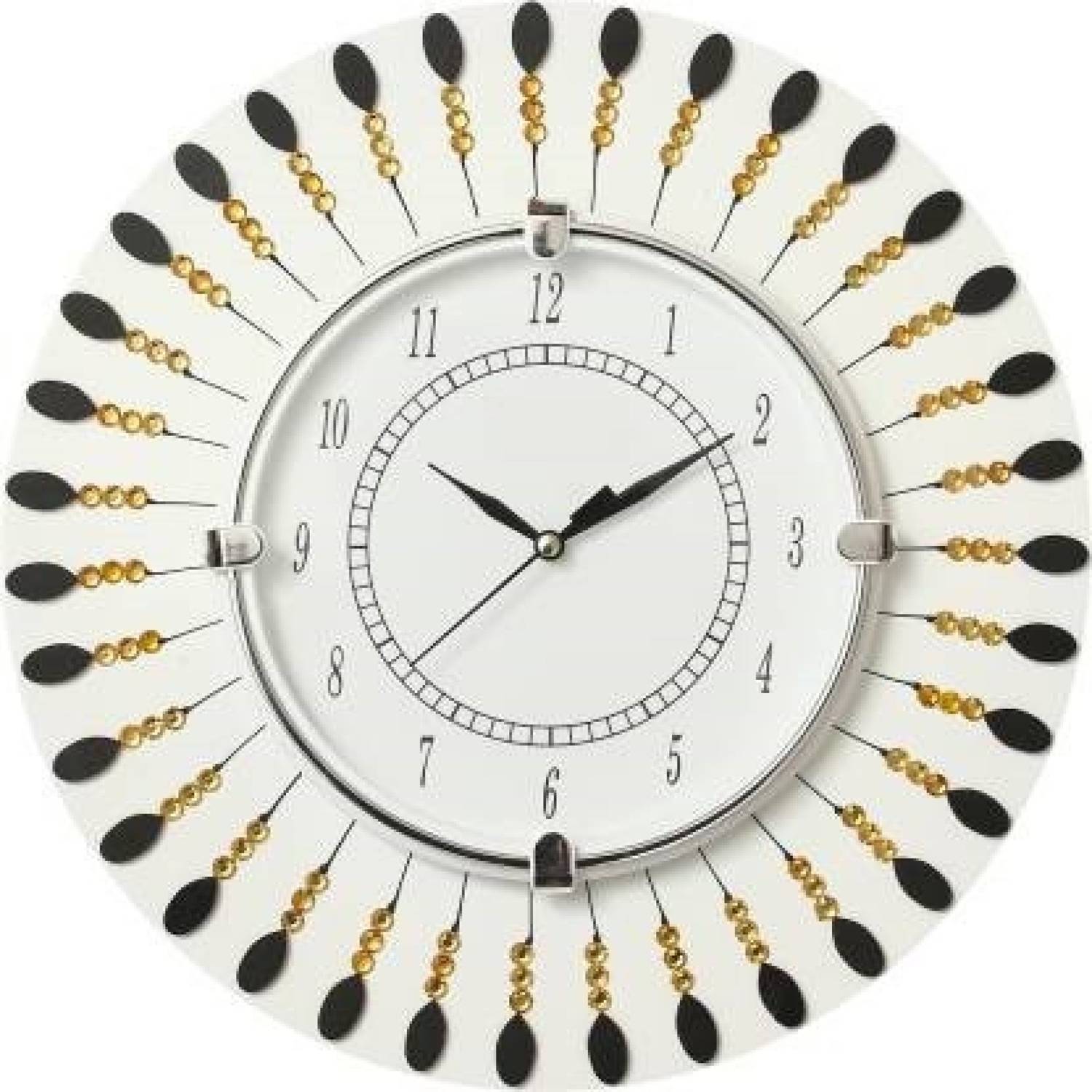 watch world Analog 29 cm X 29 cm Wall Clock (Black, With Glass, S