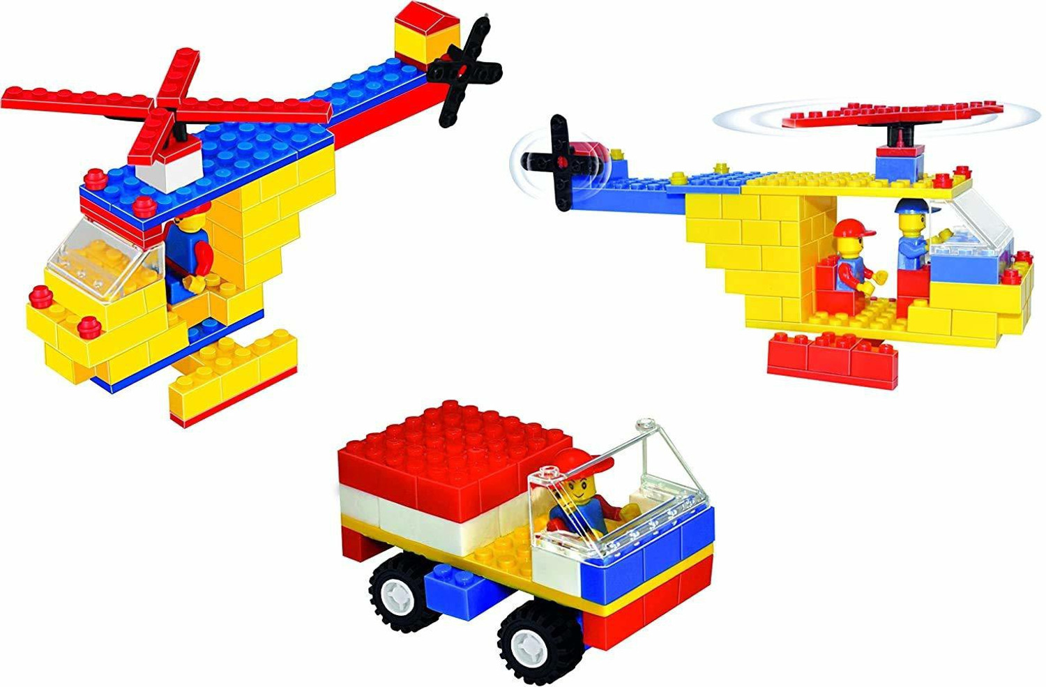 Image of Sanchi Creation Multi Coloured 900+Pcs Mega Jumbo Architect Building Blocks with Attractive Blocks and Smooth Rounded Edges - Building Blocks for Kids as Well as Adults (900+ Blocks) - Blocks Game