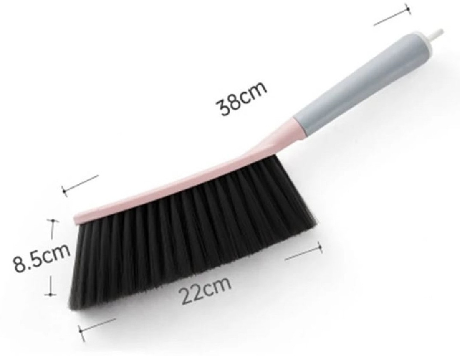 Image of HEXONIQ Duster for Cleaning Soft Cleaning Brush Counter Duster Hair Drafting Brush with Microfiber for Keyboard Home Hotel Bed Car Soft Clothes Blue Bed Brush Dusting Brush Plastic Wet and Dry Brush