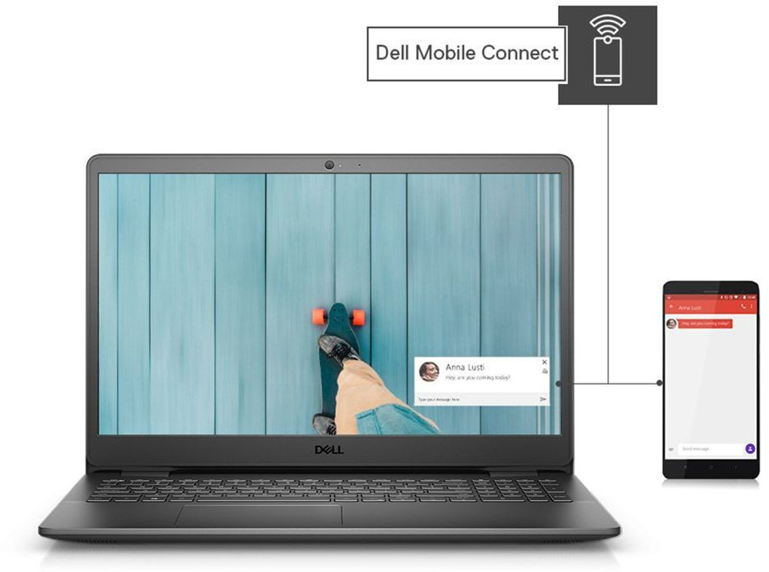 Image of DELL Inspiron AMD Ryzen 5 Quad Core 3450U - (8 GB /256 GB SSD /Windows 10) Inspiron 3505 Laptop