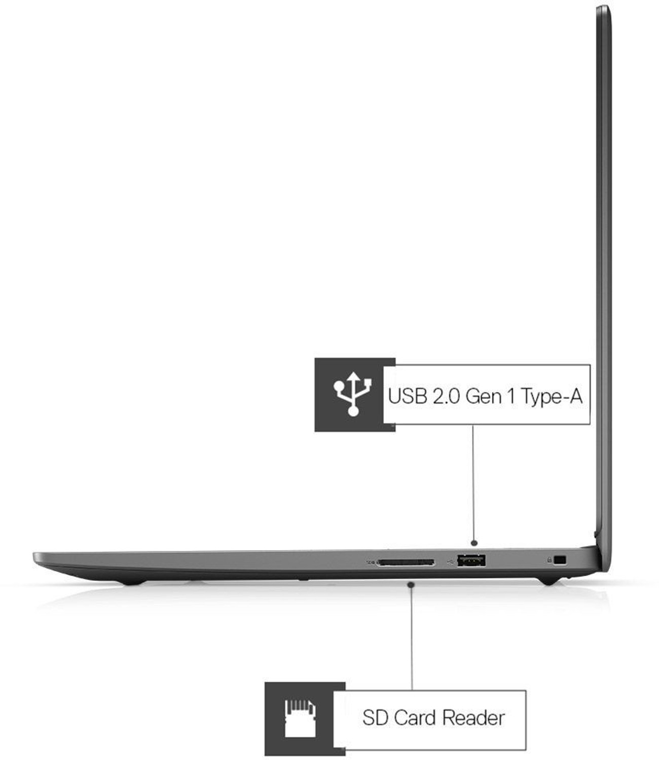 Image of DELL Inspiron AMD Ryzen 5 Quad Core 3450U - (8 GB /256 GB SSD /Windows 10) Inspiron 3505 Laptop