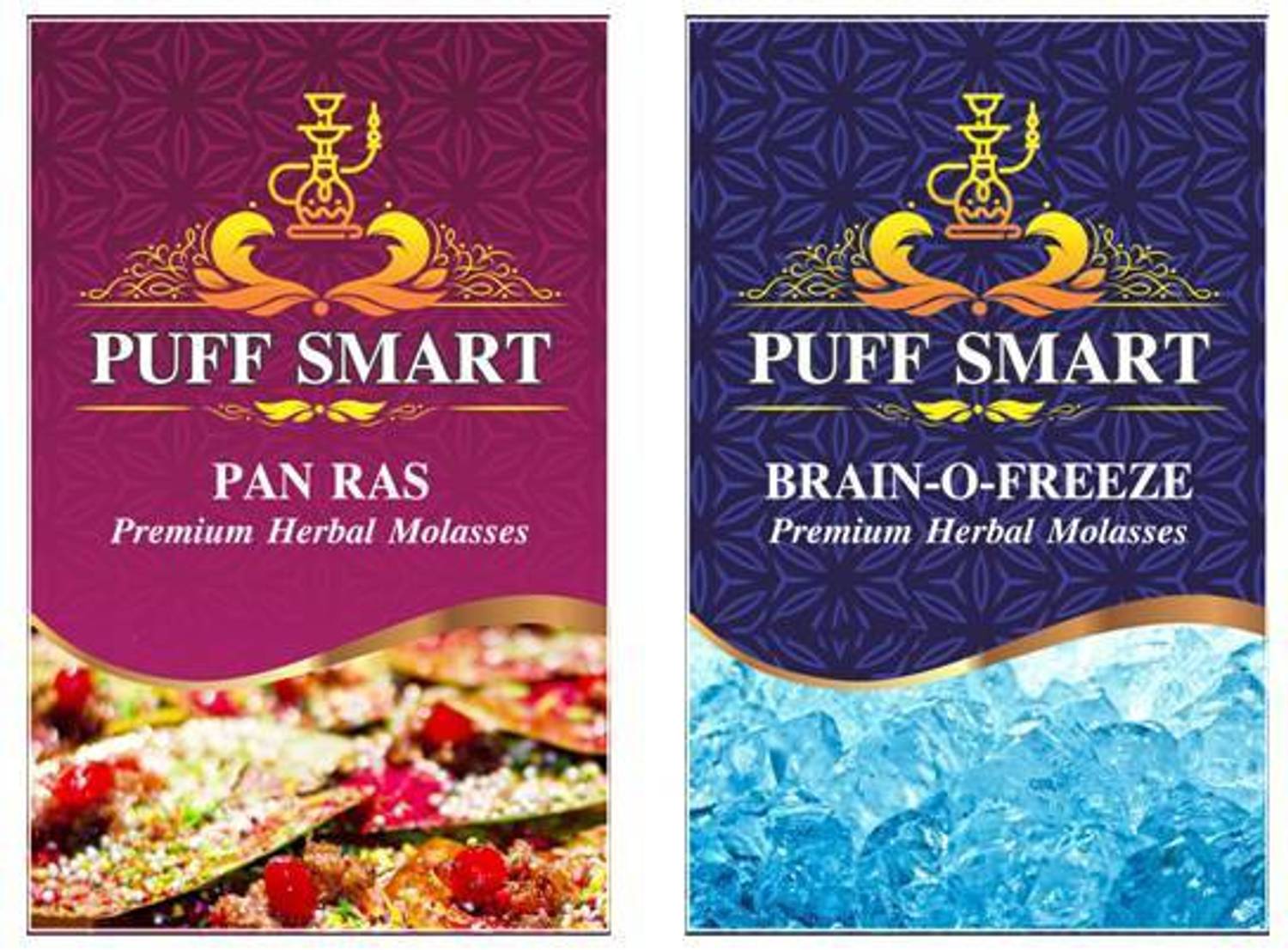 Alshan 3Sixty Herbal Molasses Set of 2 MR Ice freezer and Paan 360 Hookah Flavor