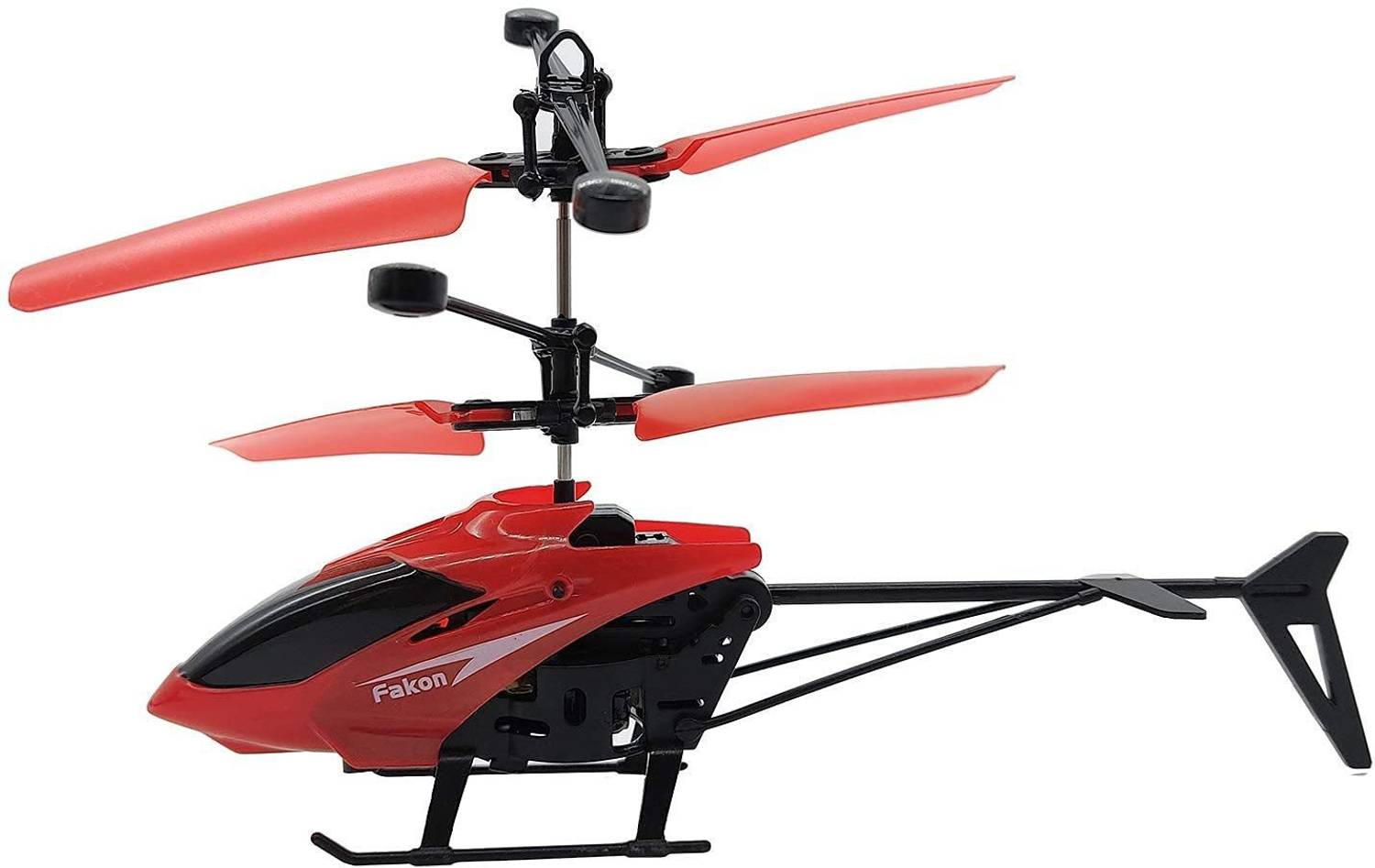 ADI Traderss Kids Plastic Induction Type 2-in-1 Flying Indoor Helicopter with Remote