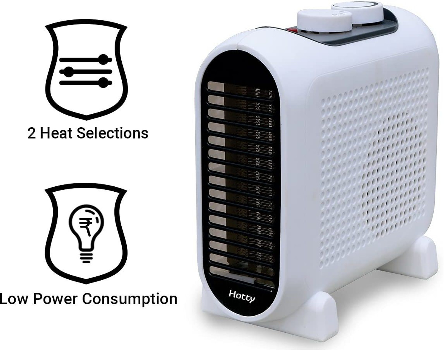 Image of Inalsa Electric Fan Room Heater Hotty- 2000Watt | Variable Temperature Control| Cool /Warm /Hot Air Selector| Over Heat Protection Fan Room Heater