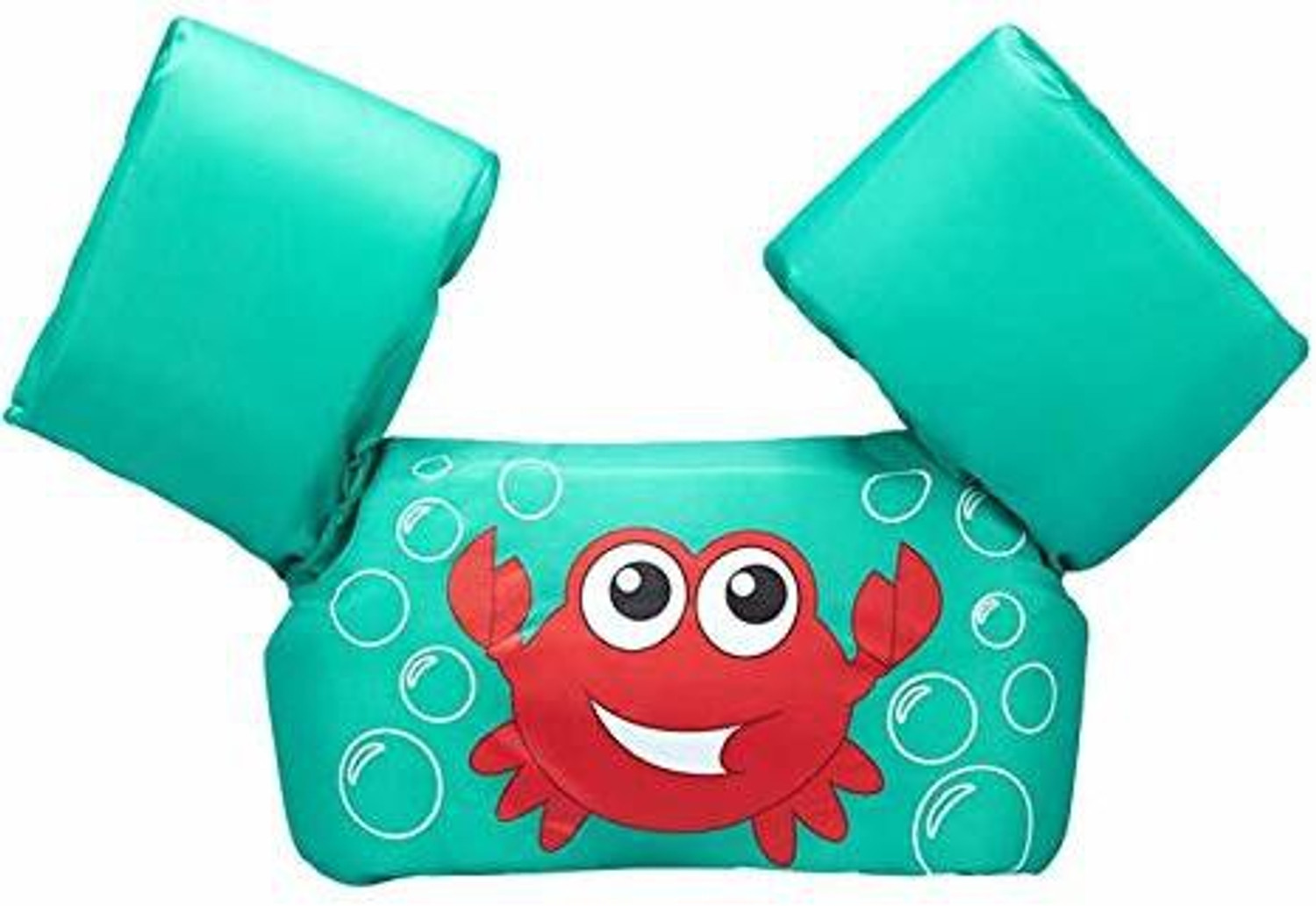 Image of Koochie Koo Cartoon Crab Printed Pool Float Arm Bands For Kids From 2 To 6 Years 22 To 55 lbs Swim Floatation Belt