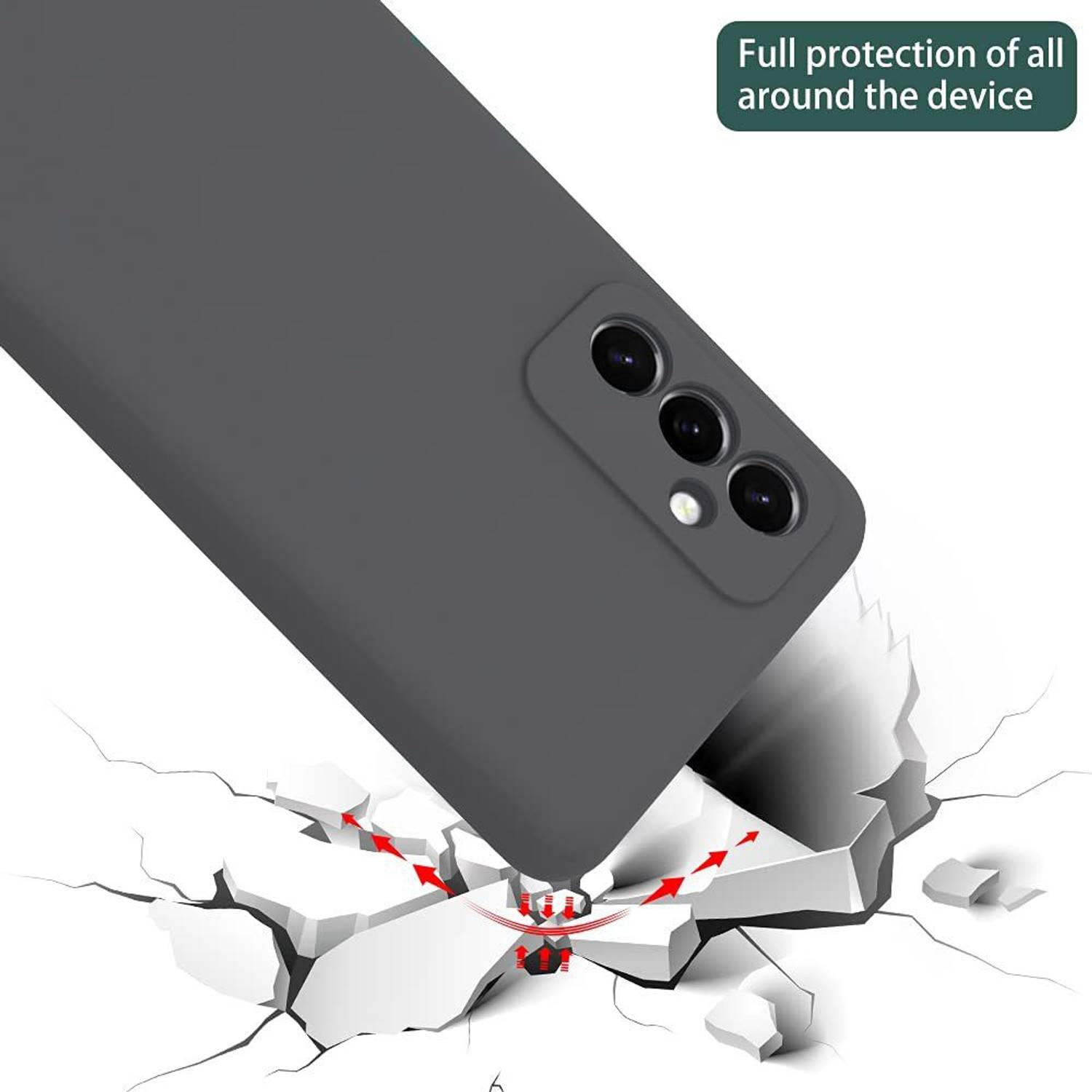 NewSelect Back Cover for Samsung Galaxy M52 5G Black - Image 2