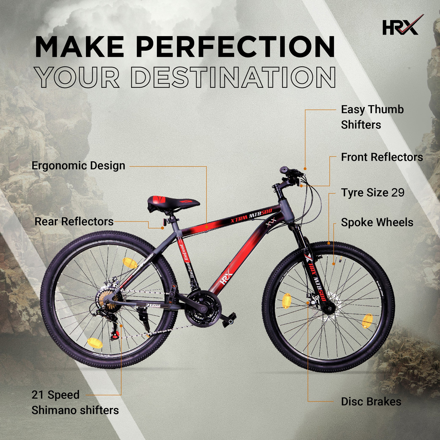 Image of HRX MTB 500 Limited Edition 29 T (inch) Mountain Cycle