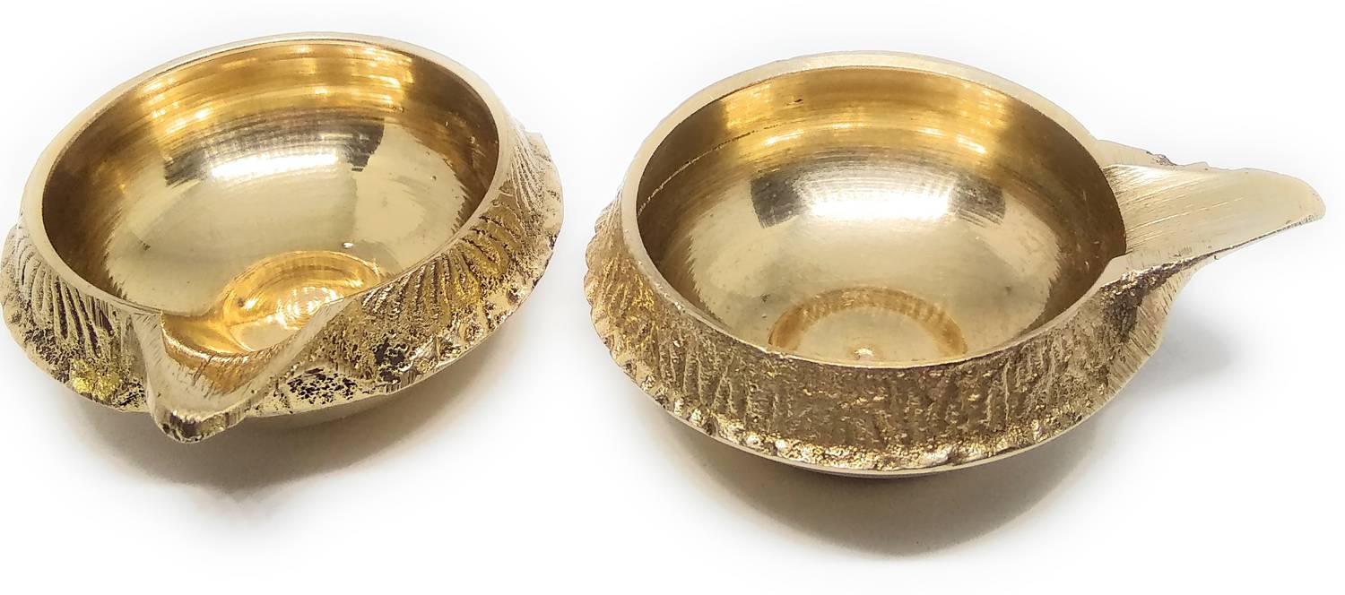 Astrosale Brass Table Diya Set