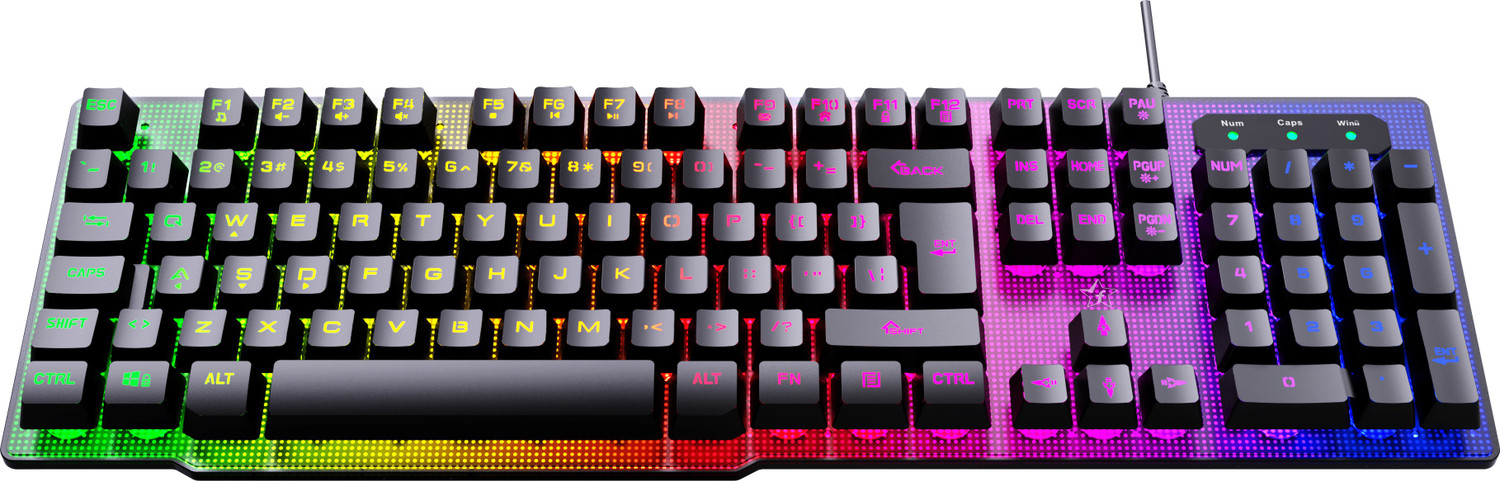 Image of Flipkart SmartBuy PK-29 LED Backlit with Mechanical Switch Feeling Wired USB Standard Gaming Keyboard Compatible with Desktop, Laptop, Mac