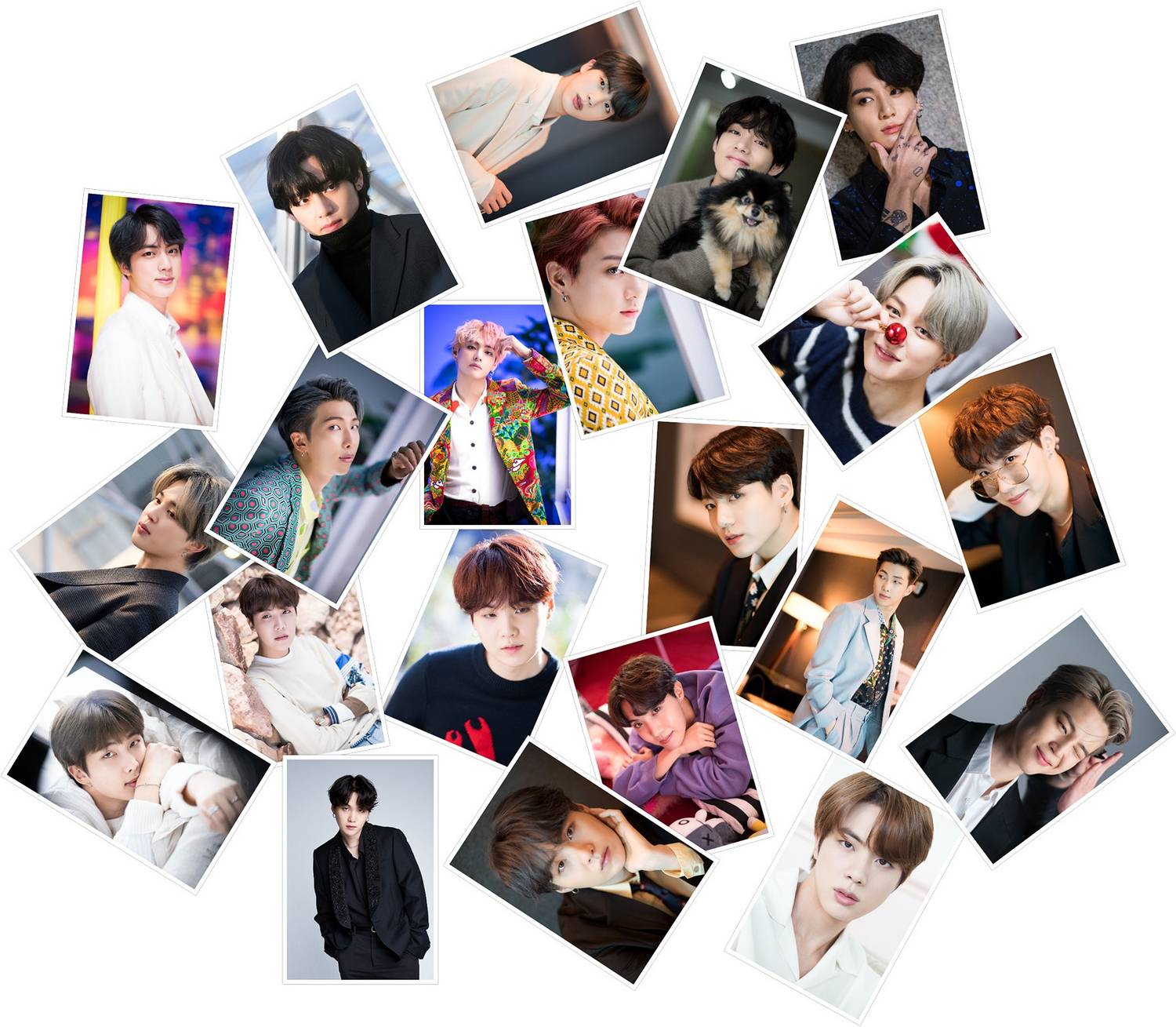 BTS グループ写真　Mサイズ pack-of-21-bts-band-members-