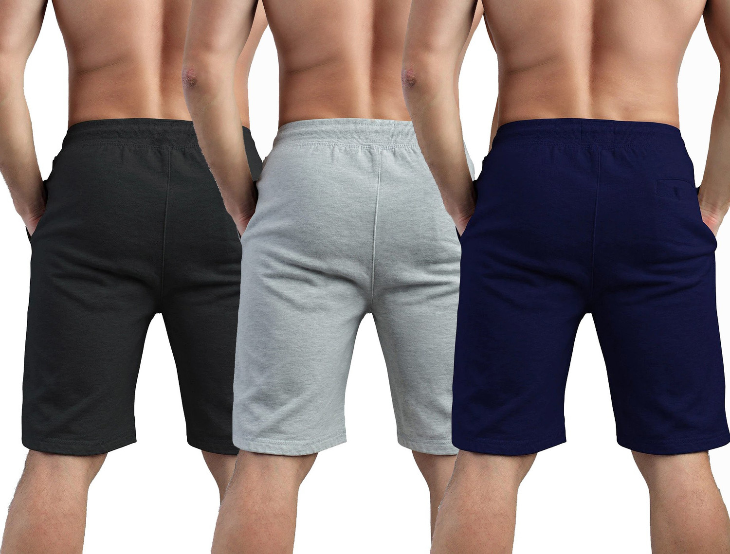 Image of HOTFITS Graphic Print Men Multicolor Basic Shorts