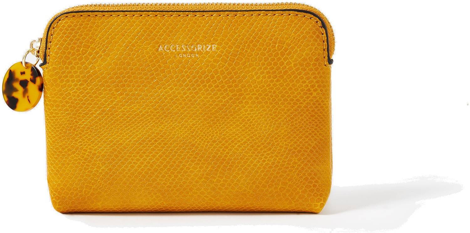 ACCESSORIZE LONDON Women Casual Yellow Artificial Leather Wallet