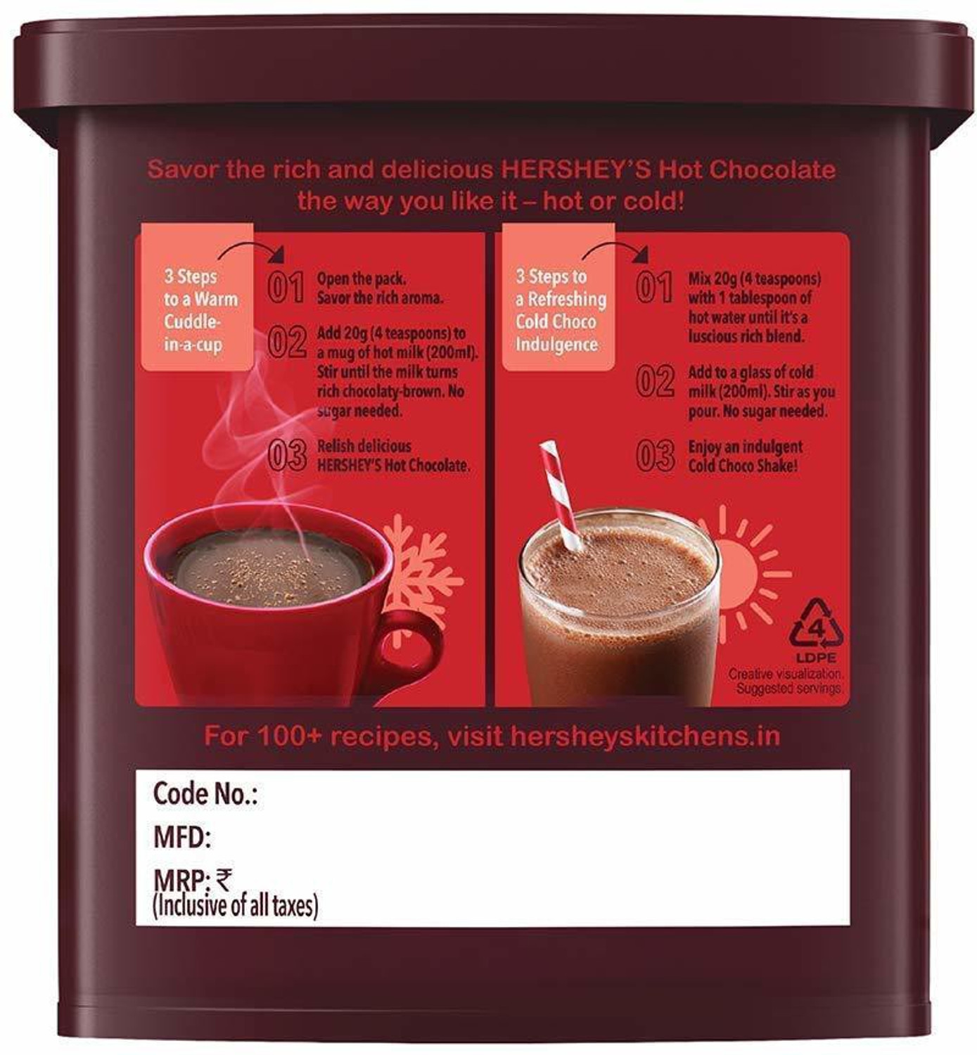 Image of HERSHEY'S HOT CHOCOLATE 250GM