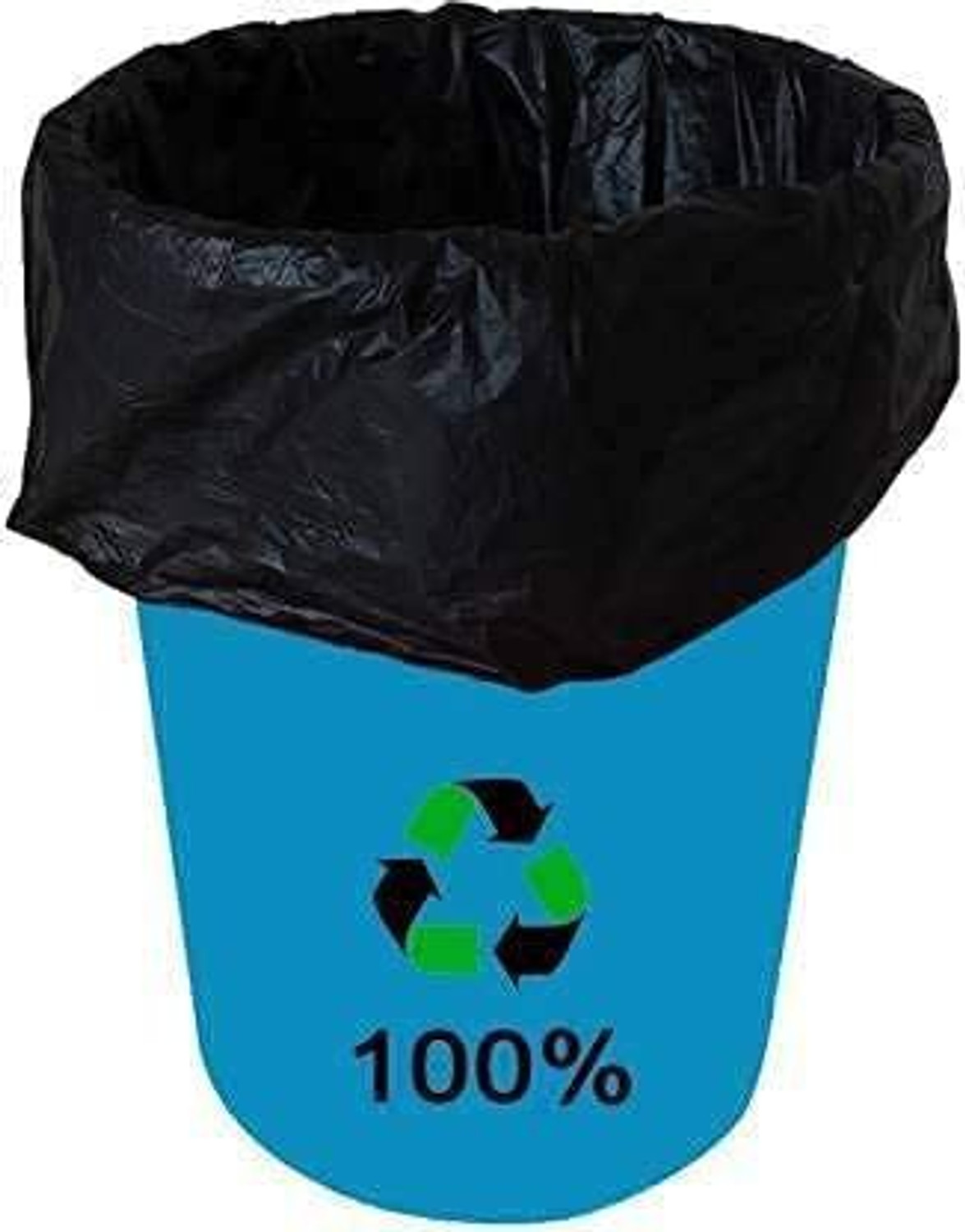 Image of Pacificdeals Combo of 6 Premium Quality Recycle Plastic Garbage Dustbin Rubbish Bin Liners Trash Disposable Refuse Sacks Bags Kachre ki Panni 19 X 21 Inch For Home Kitchen Office Dustbin-Black Medium 180 L Garbage Bag Pack Of 180