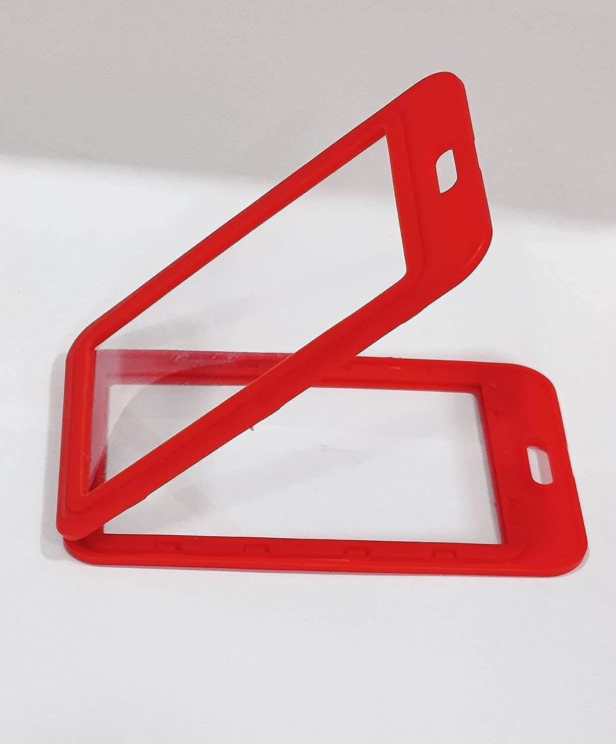 Image of JSMSH Plastic ID for Office and School use Locking Style Vertical (red Color) Place Card Holder