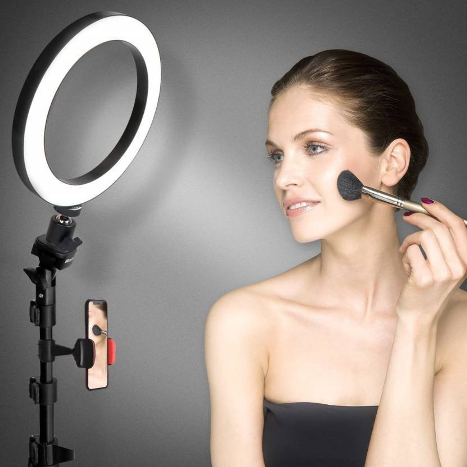 Image of Equipagecart 10 Inches Big LED Ring Light for Camera, Smartphone with Tripod Stand. Ring Flash