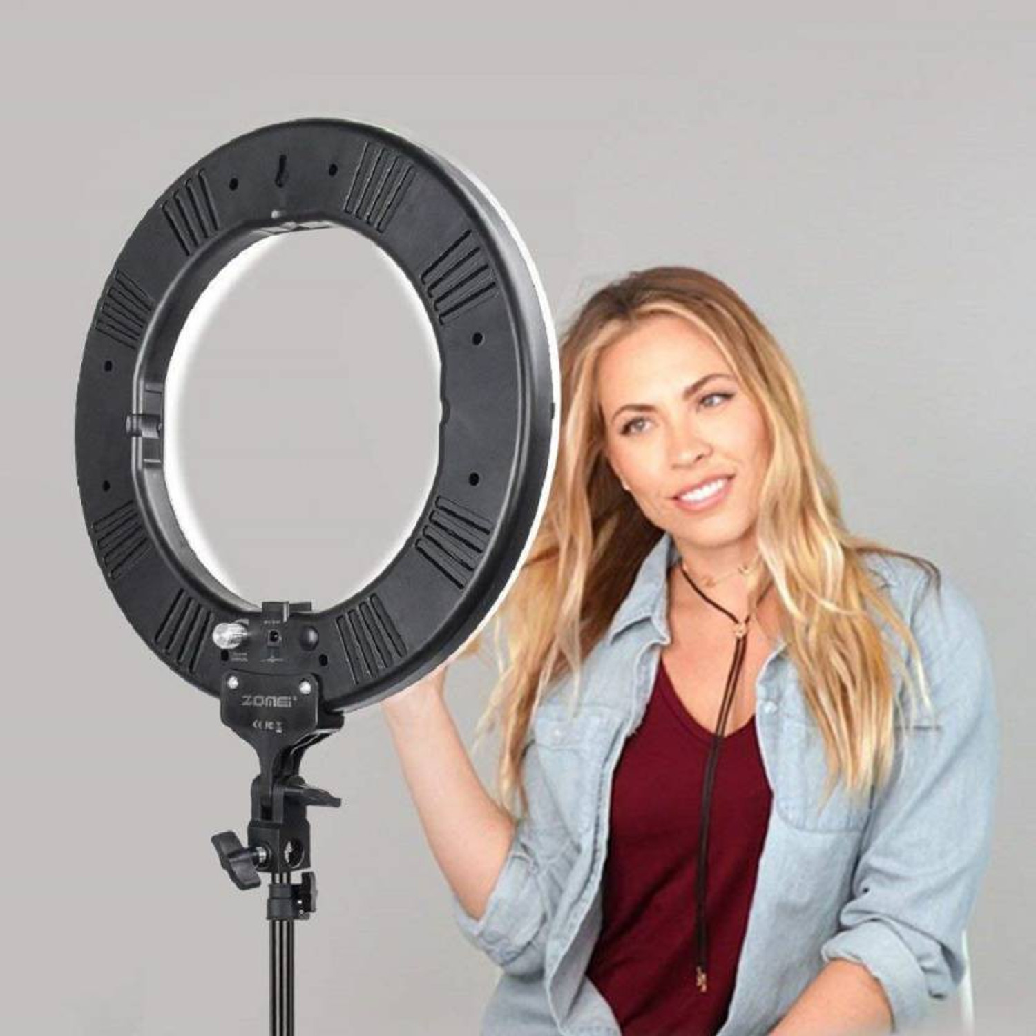 Image of Equipagecart 10 Inches Big LED Ring Light for Camera, Smartphone with Tripod Stand. Ring Flash