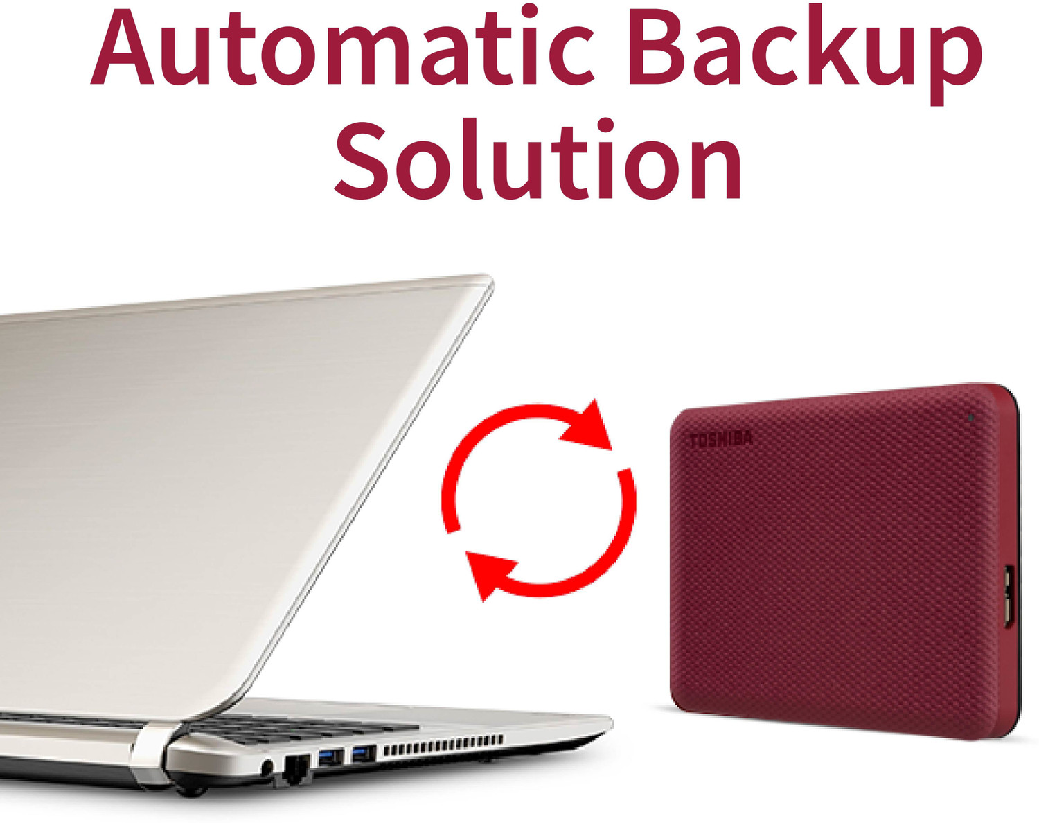 Image of TOSHIBA Canvio Advance 1 TB External Hard Disk Drive (HDD)