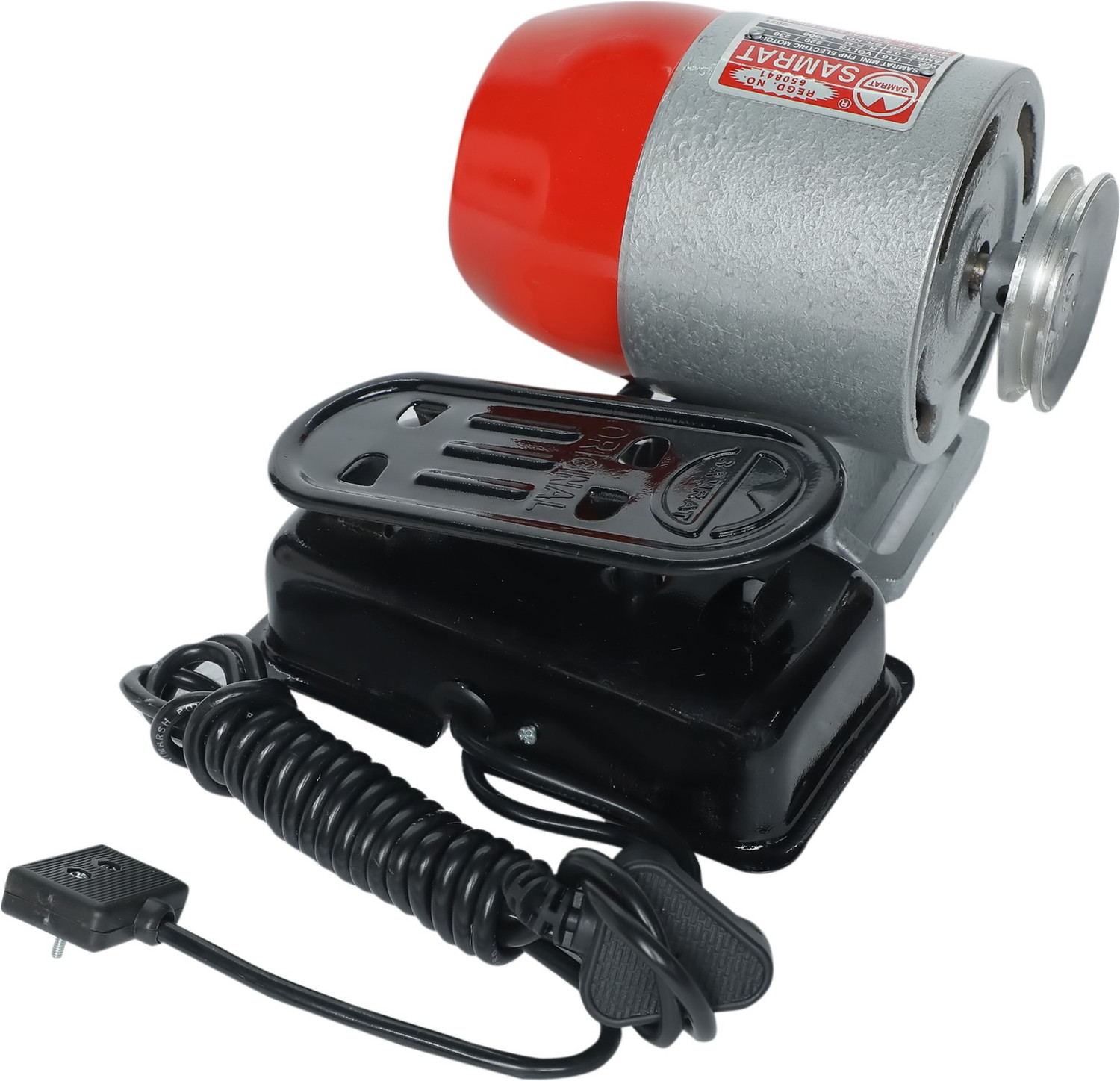 Image of Samrat sewing machine without carbon regulator motor- (A /C -SILVER) Electric Sewing Machine