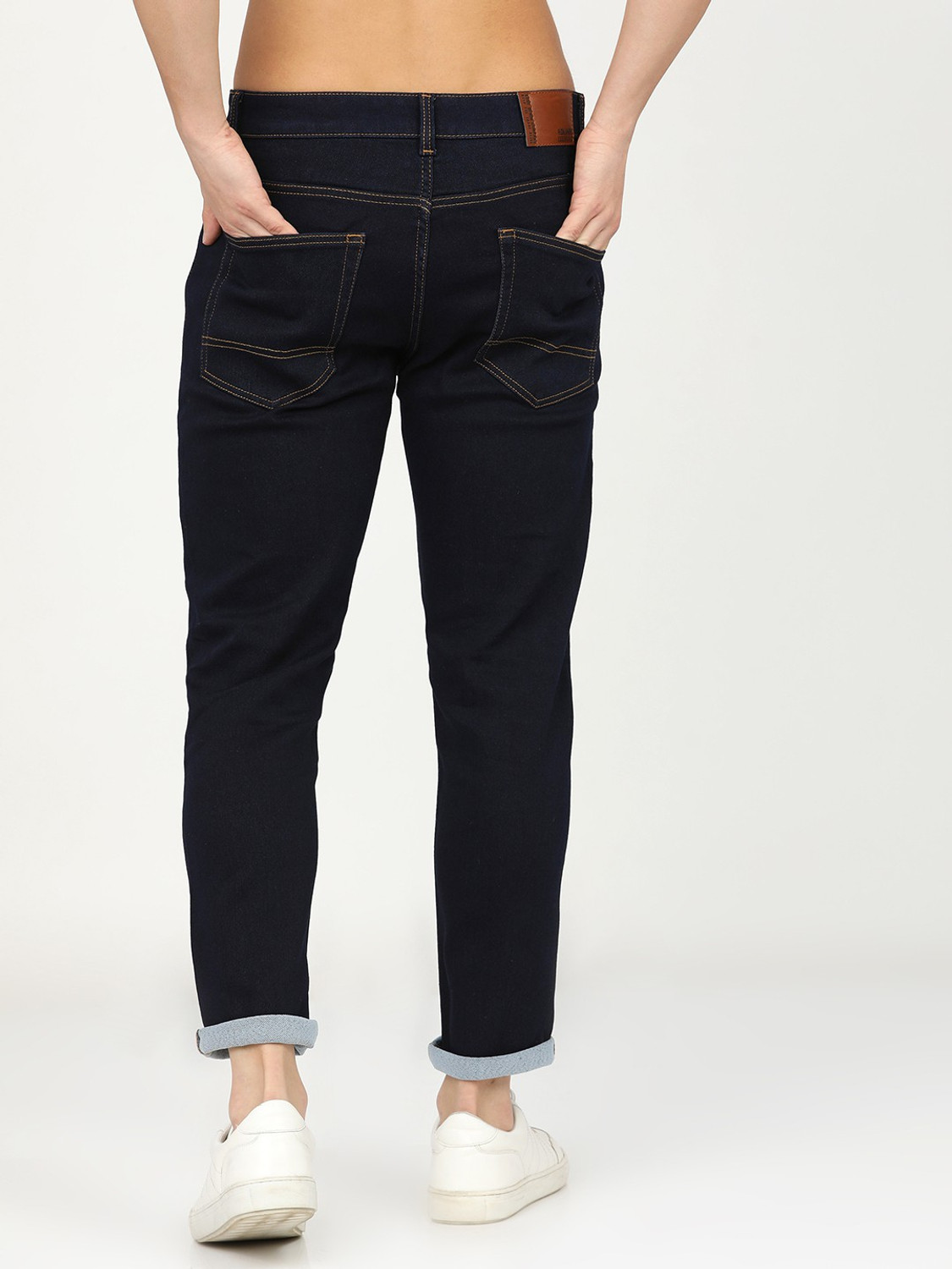 Image of HIGHLANDER Tapered Fit Men Dark Blue Jeans