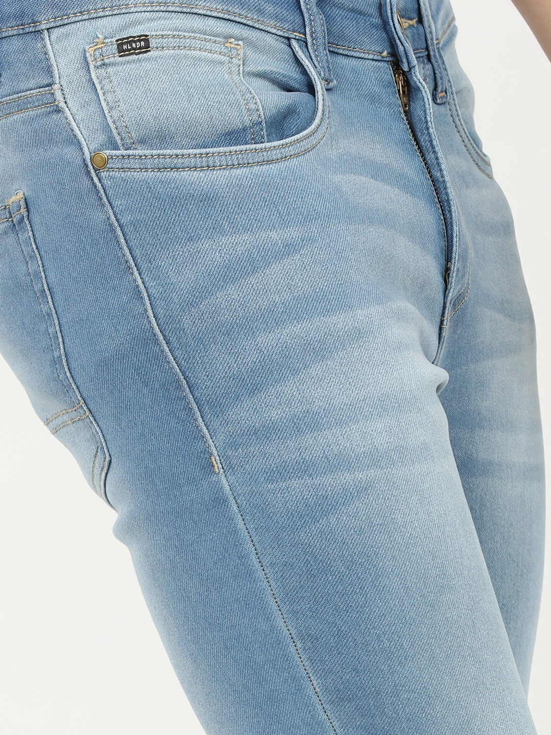 Image of HIGHLANDER Tapered Fit Men Blue Jeans