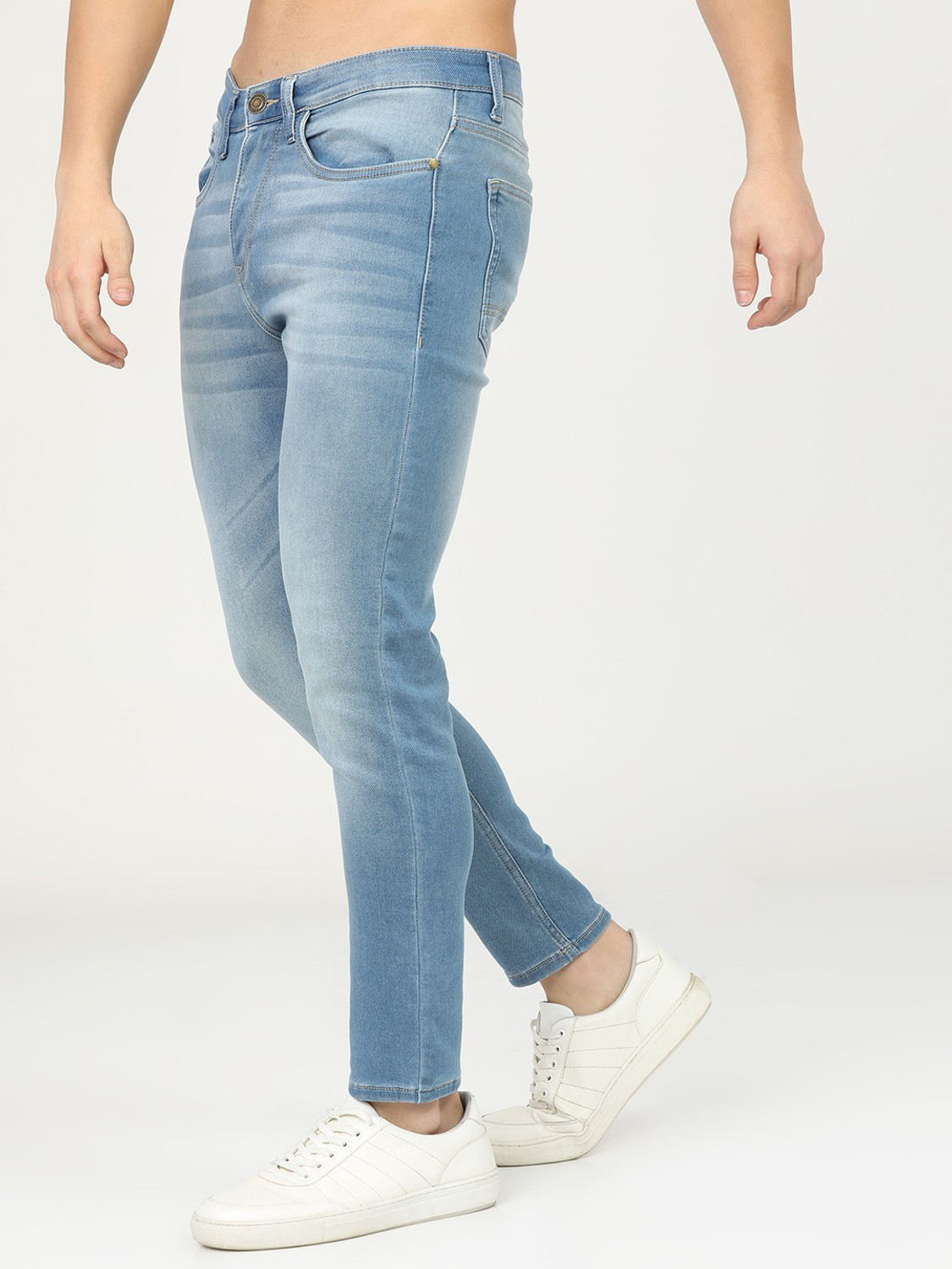 Image of HIGHLANDER Tapered Fit Men Blue Jeans