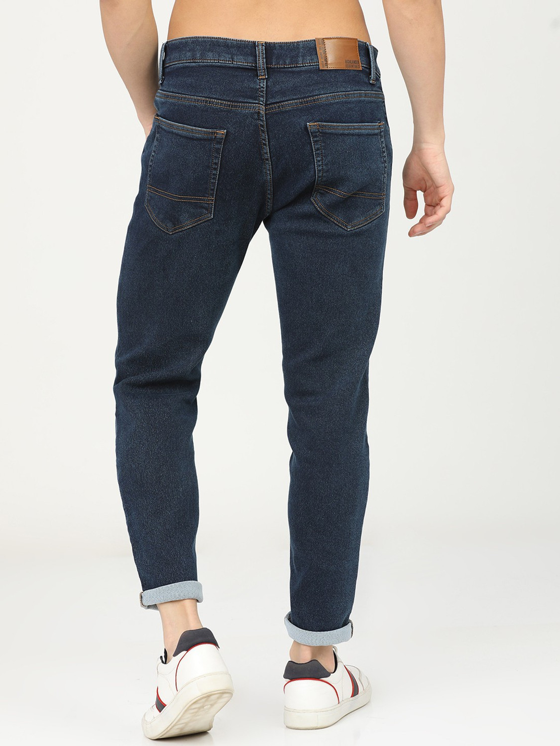 Image of HIGHLANDER Tapered Fit Men Blue Jeans