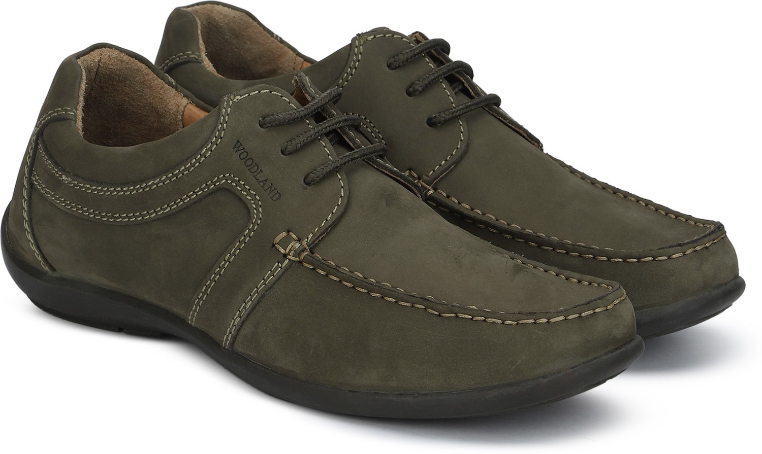 Image of WOODLAND Lace Up Lightweight Breathable Comfortable Daily Use Casuals For Men