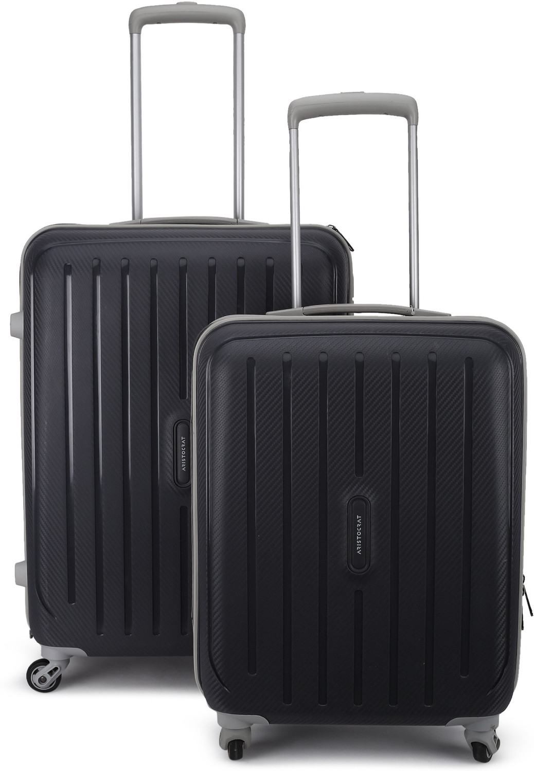 Image of ARISTOCRAT Photon Set of 2 (Small 55cm | Large 75cm) - Trolley Bag Cabin & Check-in Set 4 Wheels - 27 inch