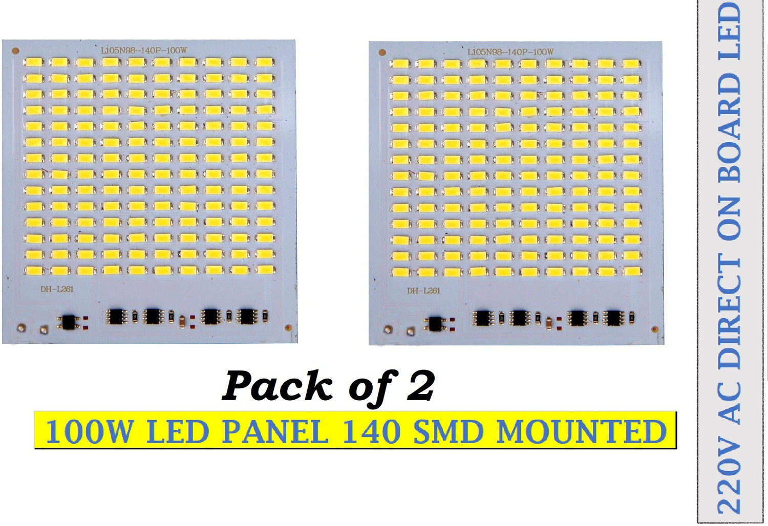 Image of SG Flash ( Pack of 2)140 SMD led circuit board kit for 100 watt led light or 100w Led flood light |Light Board|Led Panel|Led Board Electronic Components Electronic Hobby Kit